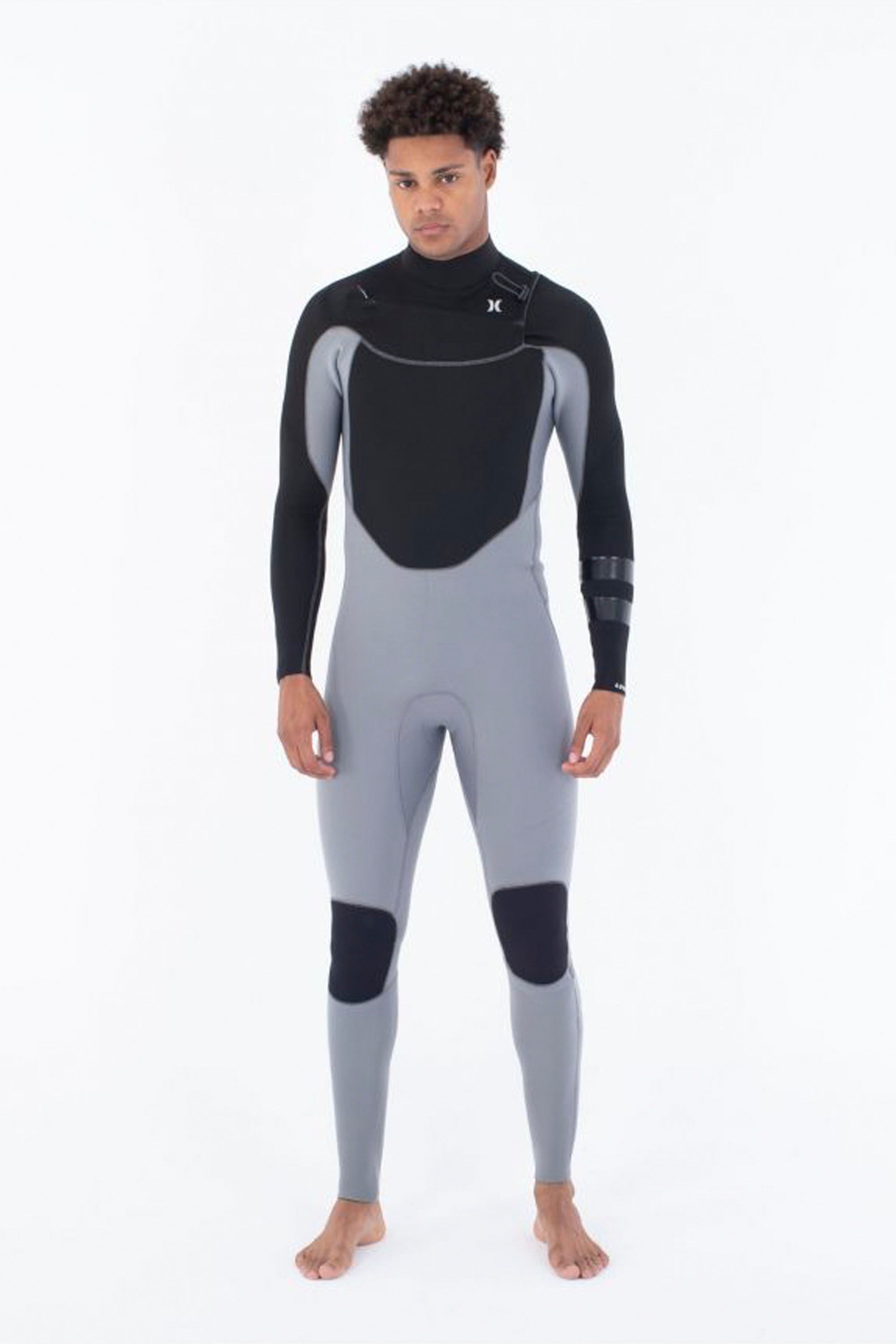 Hurley Happylifeshops ADVANT Fullsuit 3/2 mm chest-zip wetsuit grey sustainable neoprene