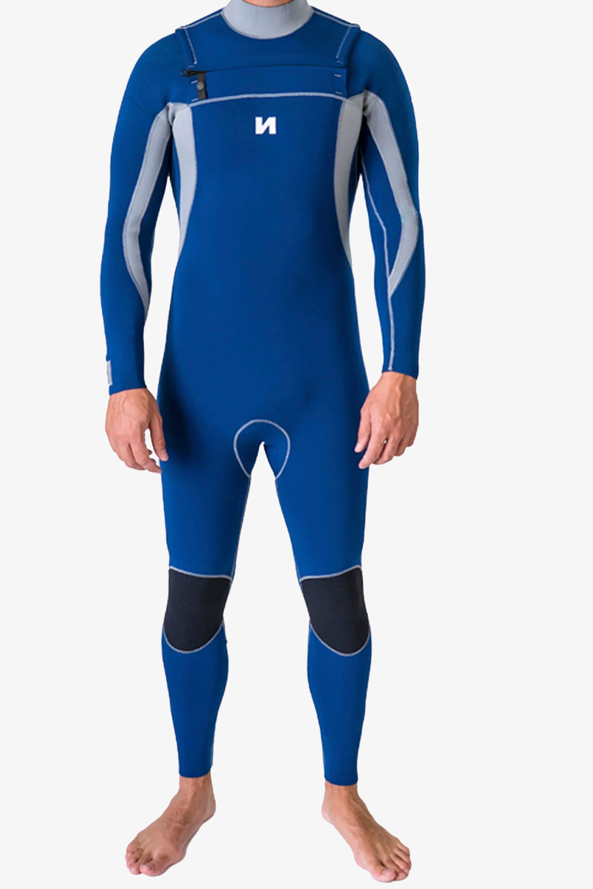 Narval Blue wetsuit with grey accents Happylifeshops