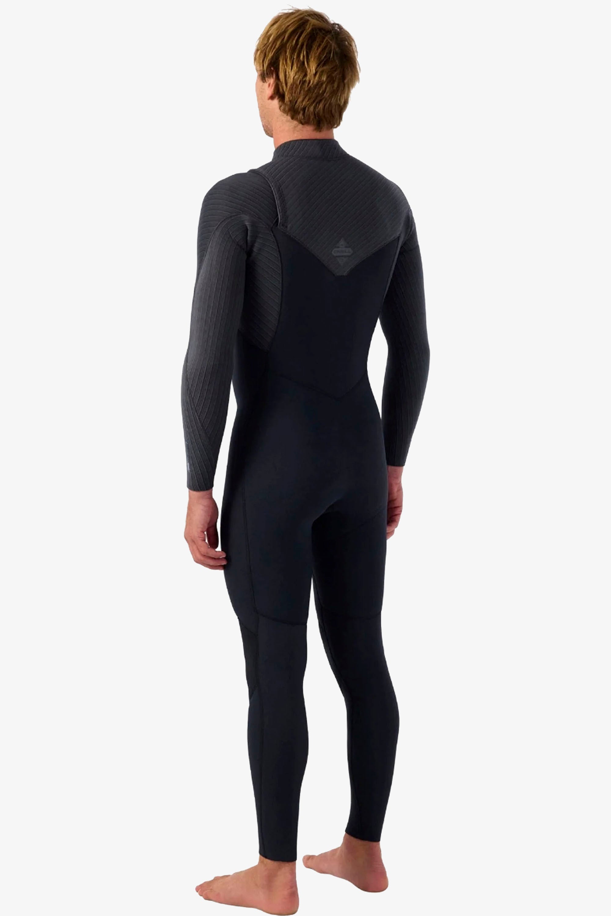 Happylifeshops O’Neill Hyperfreak 5/4 mm Chest Zip Full Wetsuit in Black/Tempered Steel