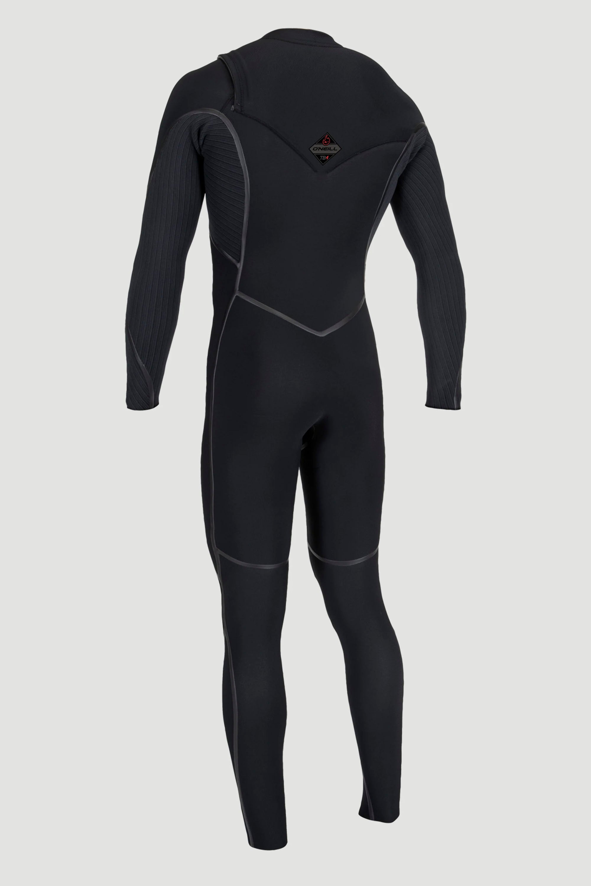 Happylifeshops O’Neill Hyperfreak Fire 5/4+ mm Chest Zip Full Wetsuit in Black/Black