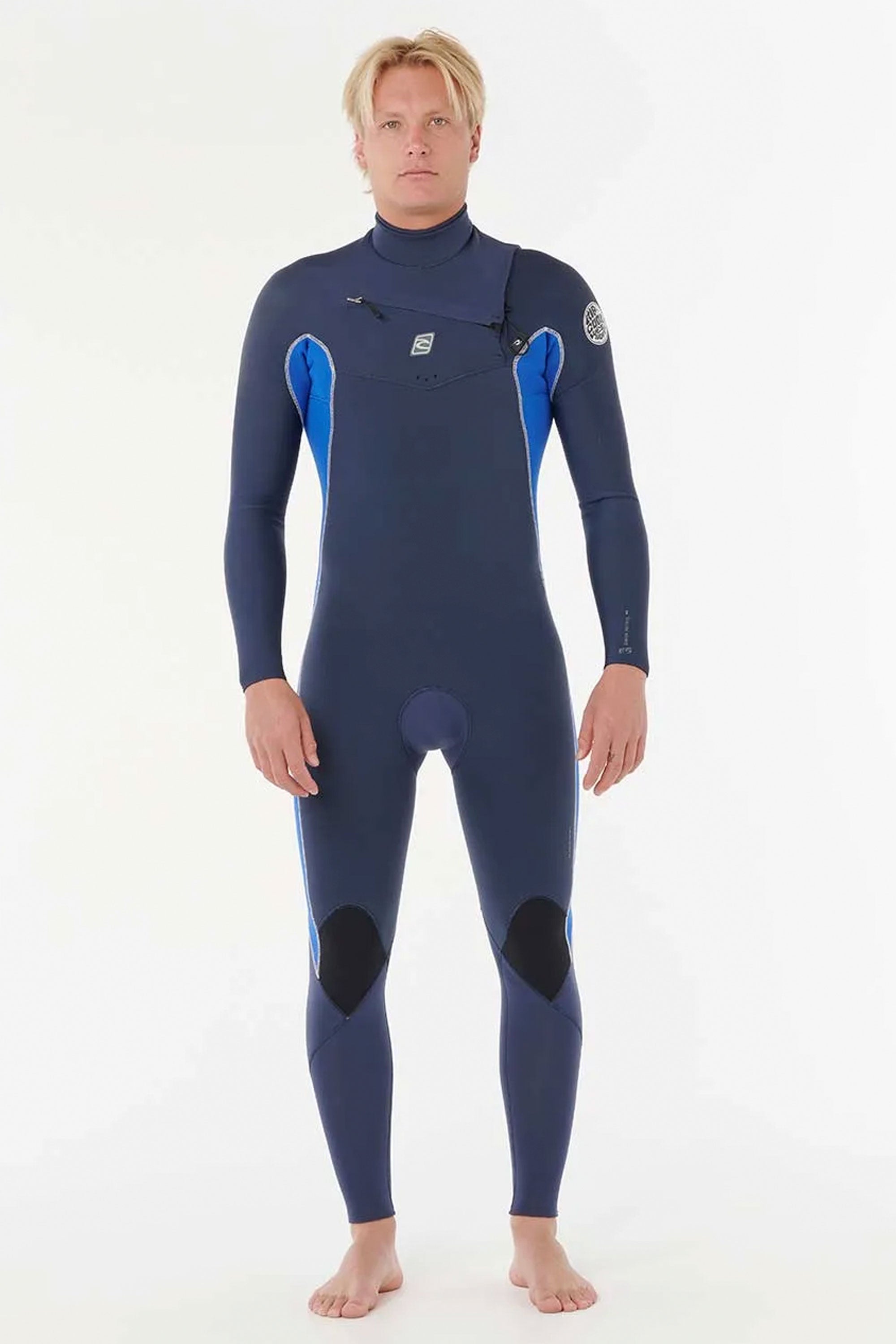 Happylifeshops Man Wetsuit Ripcurl Dawn Patrol 4/3mm Chest Zip Electric Cobalt
