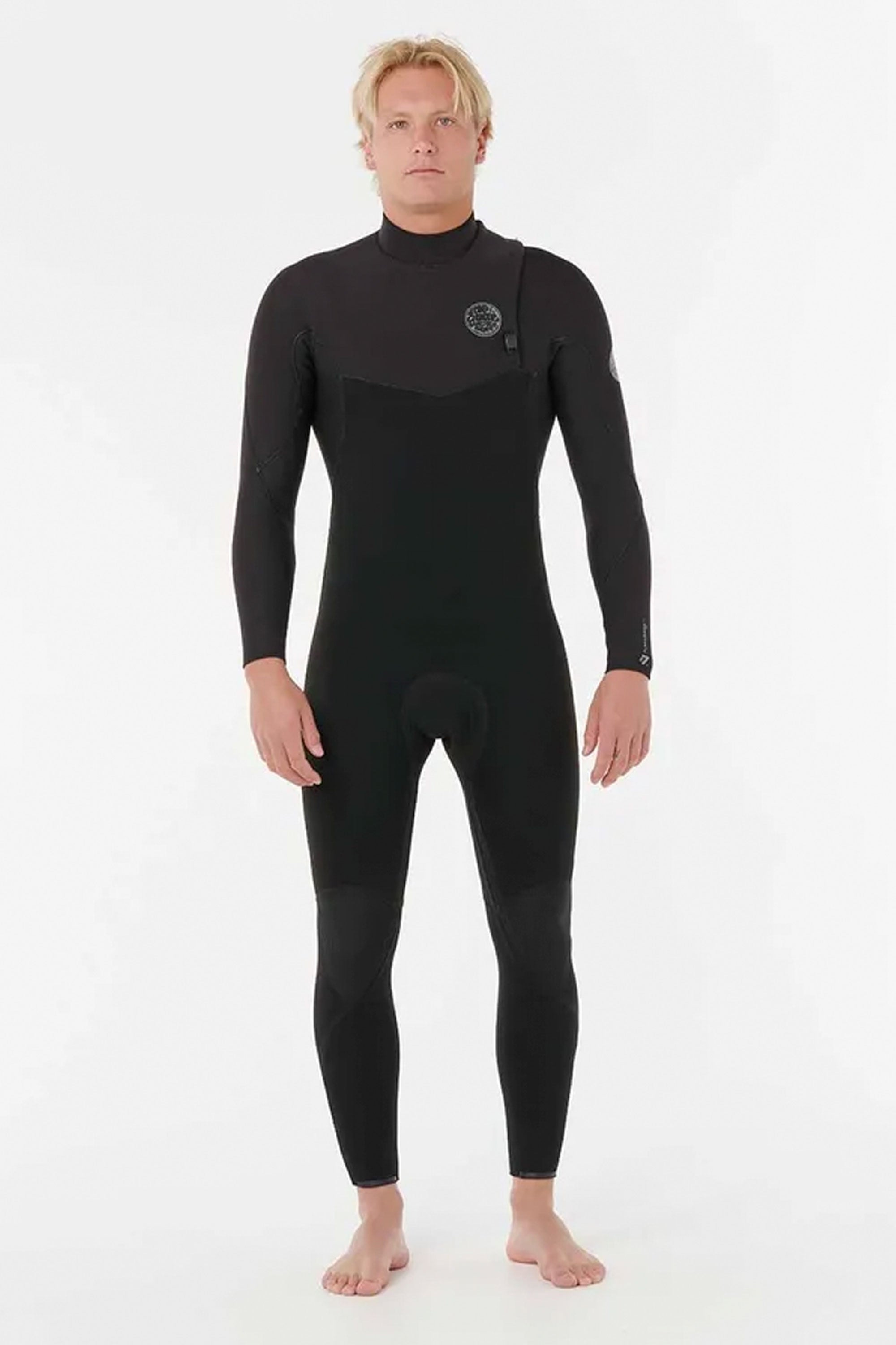 Happylifeshops Man Wetsuit Ripcurl Flashbomb Pro 4/2mm Zip Free Black