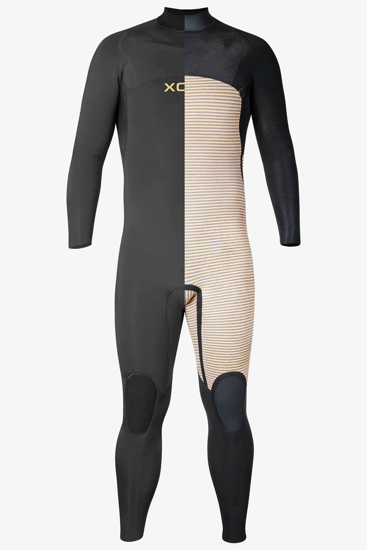 Detail of Thermo Dry IR interior and Fusion X taped seams on Xcel Comp wetsuit