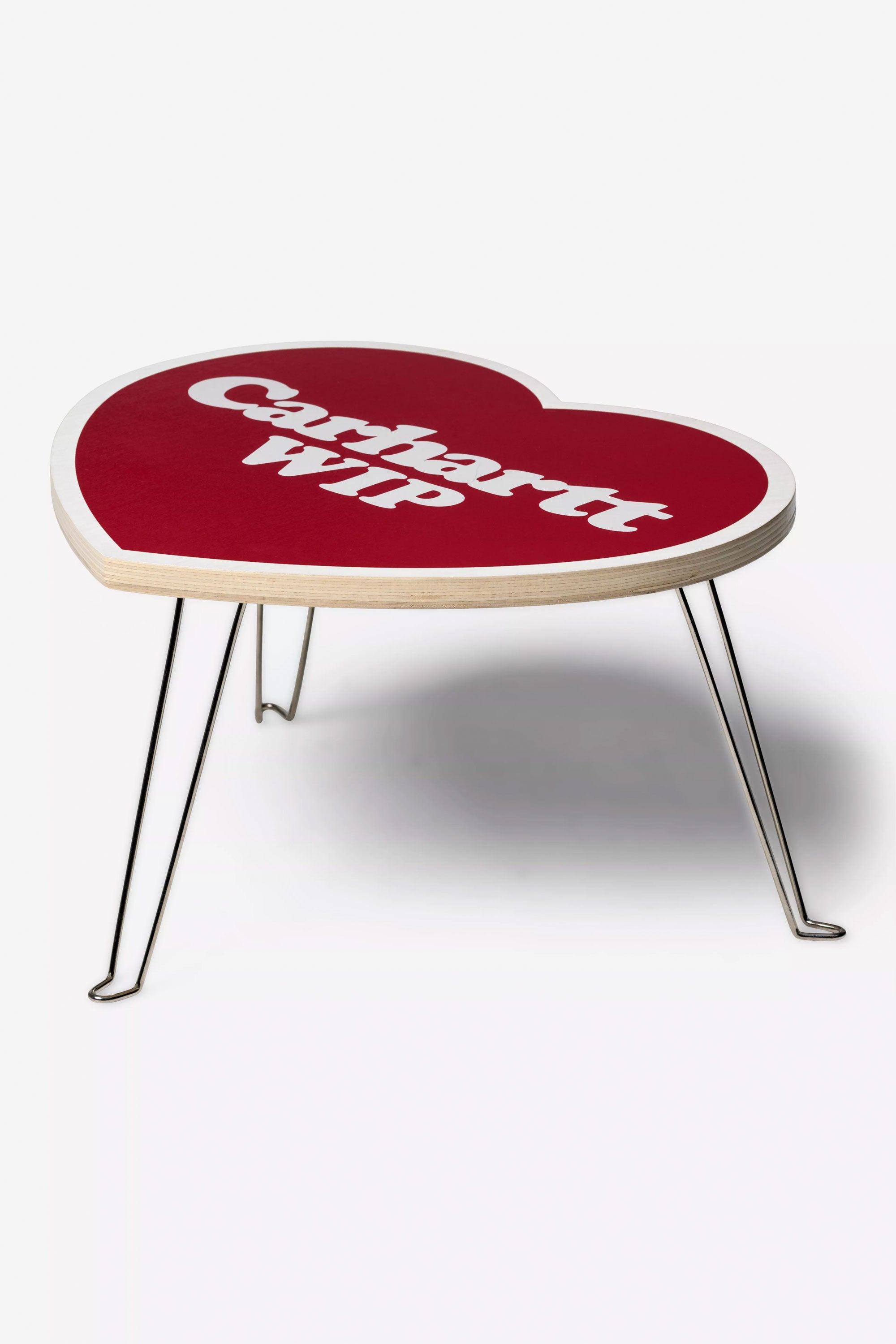Happylifeshops Carhartt WIP folding table in heart shape (scarlet & white)