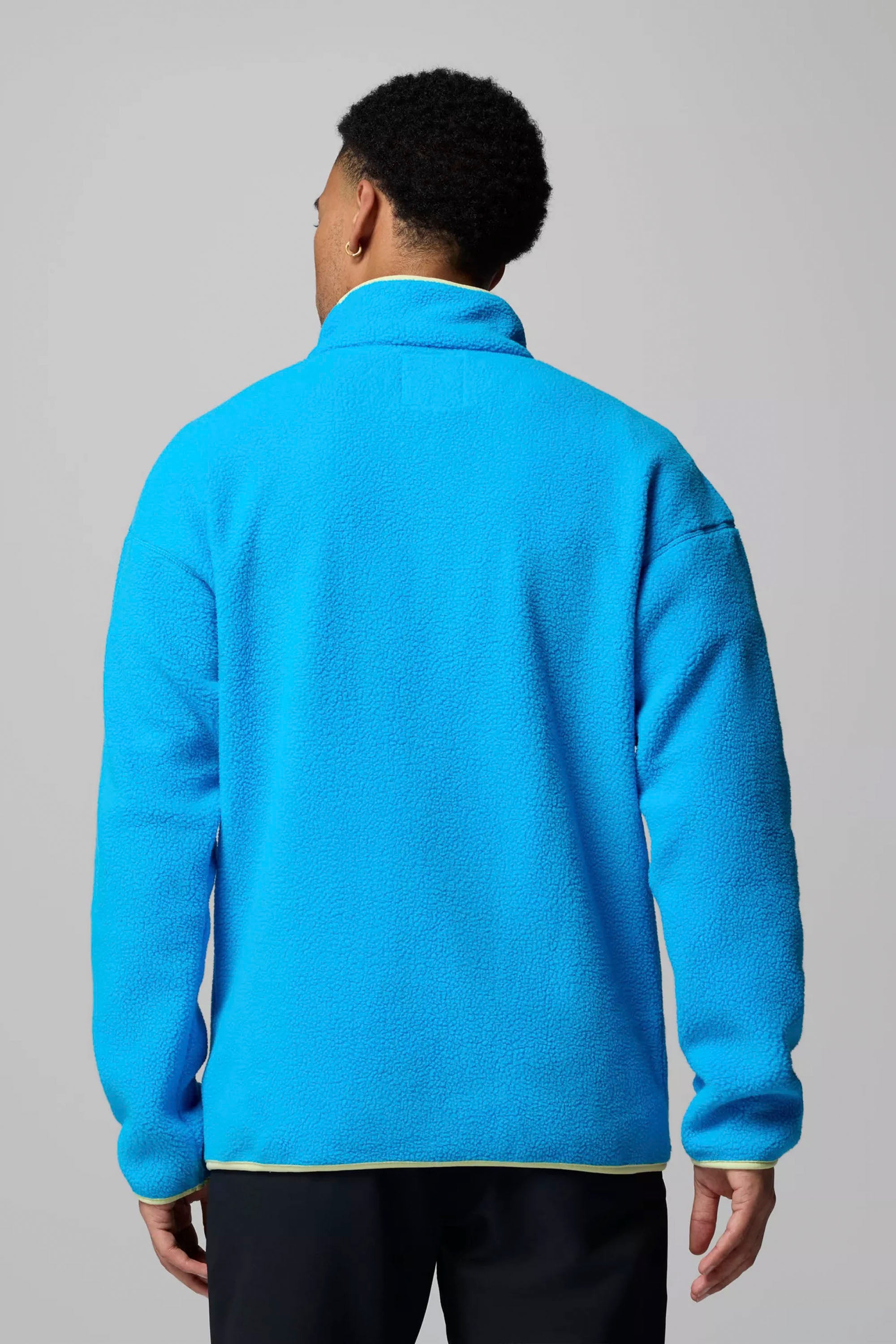 Happylifeshops Columbia men’s half snap fleece in Compass Blue