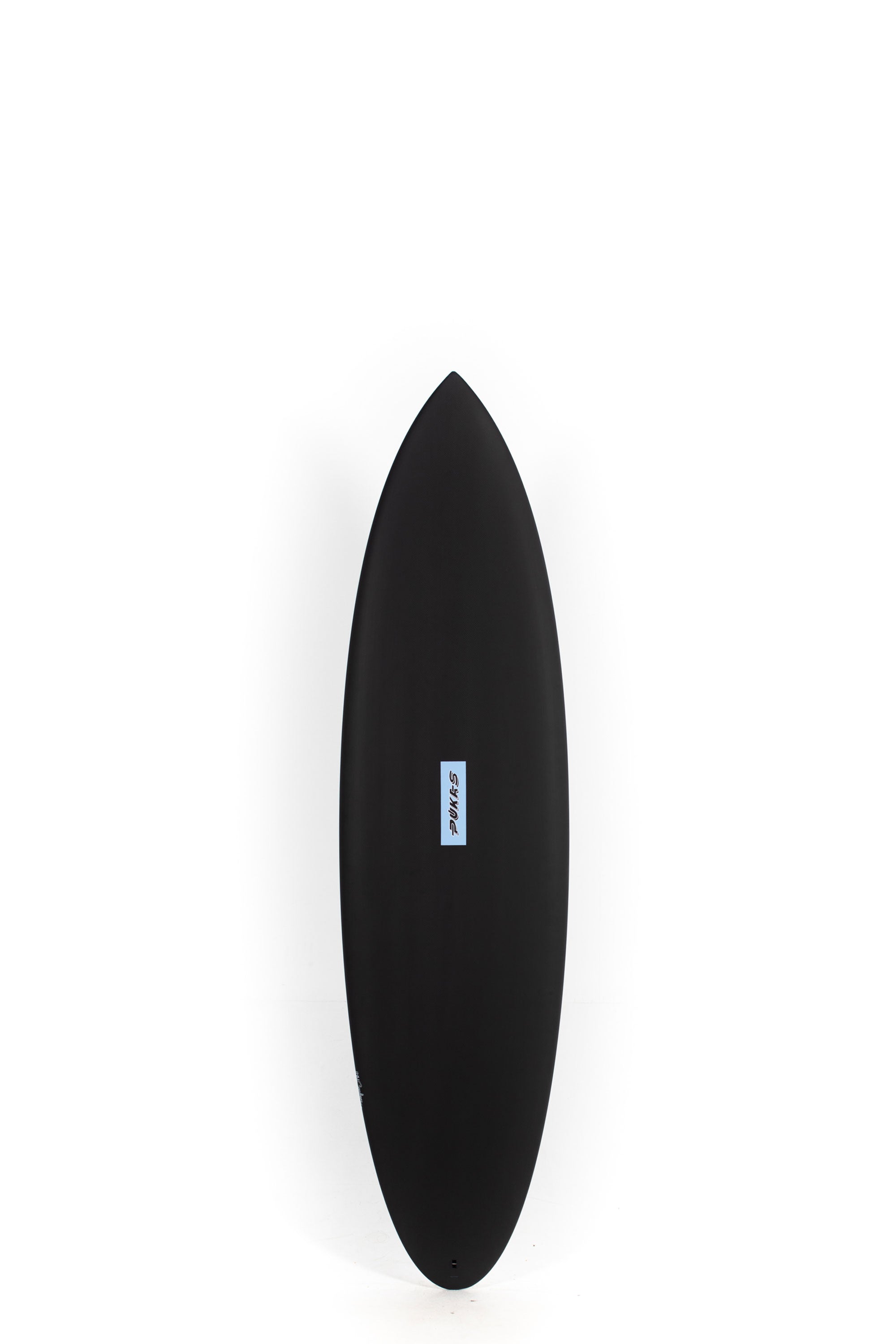 Black Pukas Surfboard Magnetic in Innca technology size 6'8" at Happylifeshops
