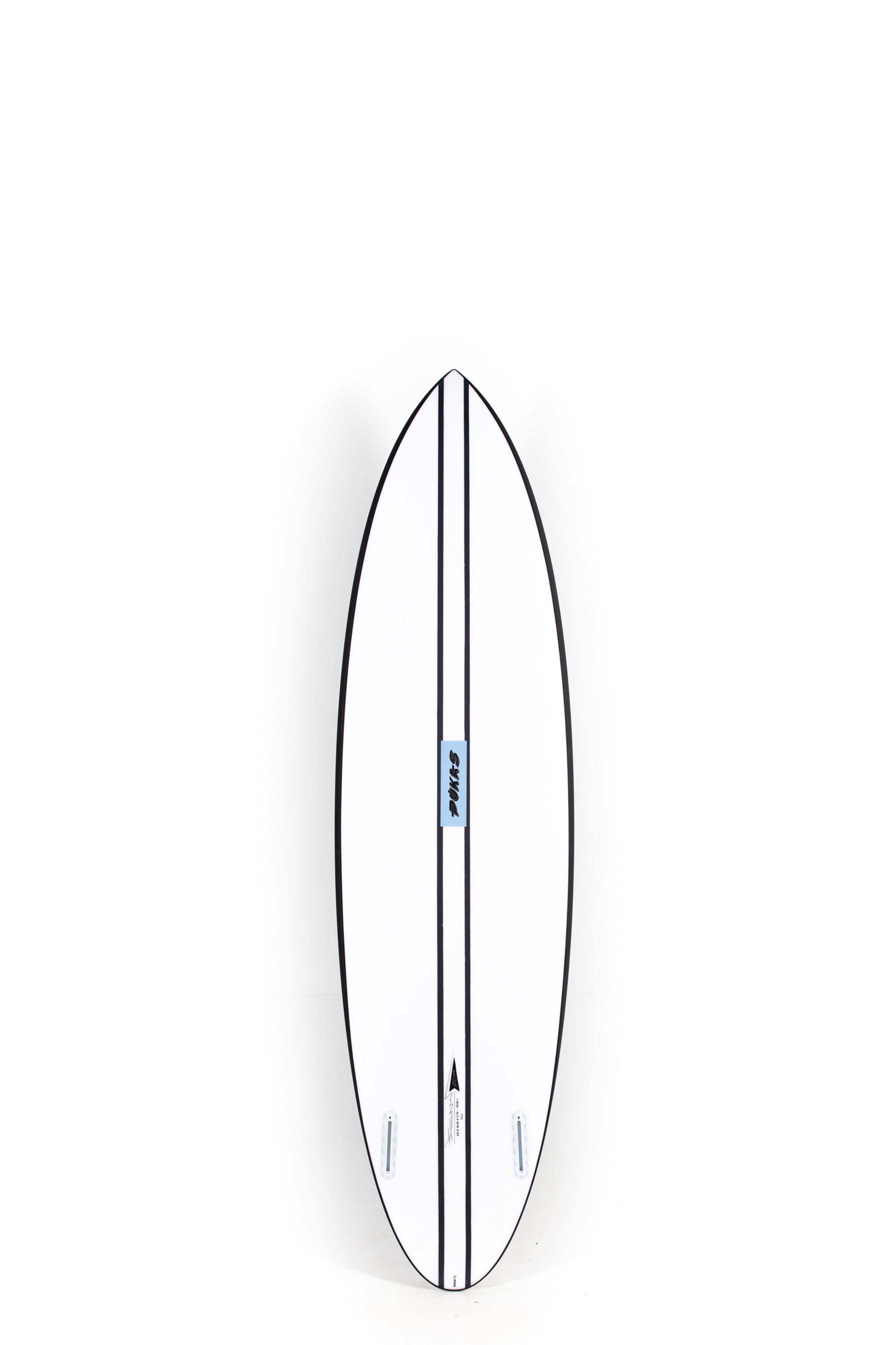 Black Pukas Surfboard Magnetic in Innca technology size 6'8" at Happylifeshops-2