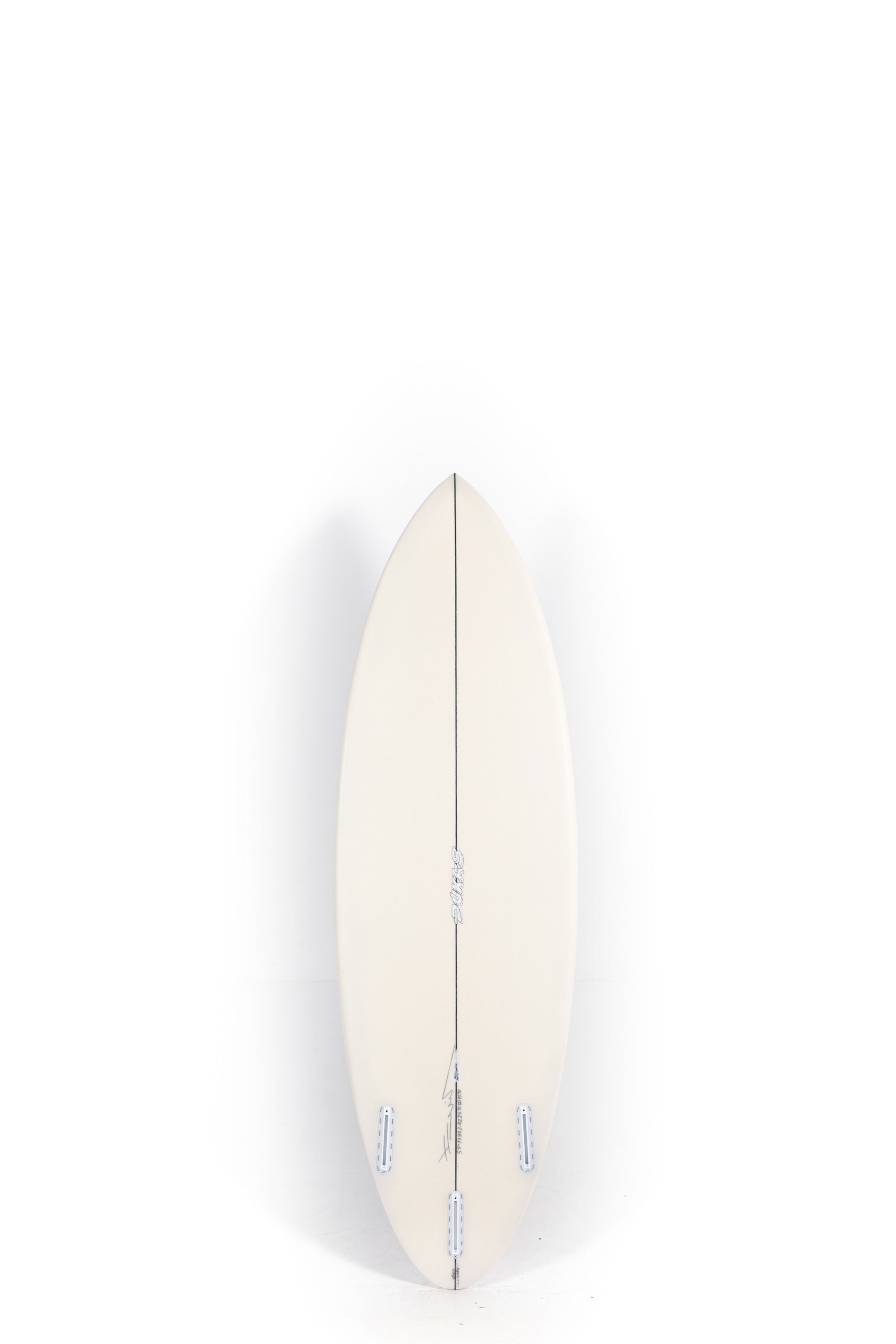 Beige and Vine Red Pukas Surfboard Space Oddity size 5'8" at Happylifeshops - 2