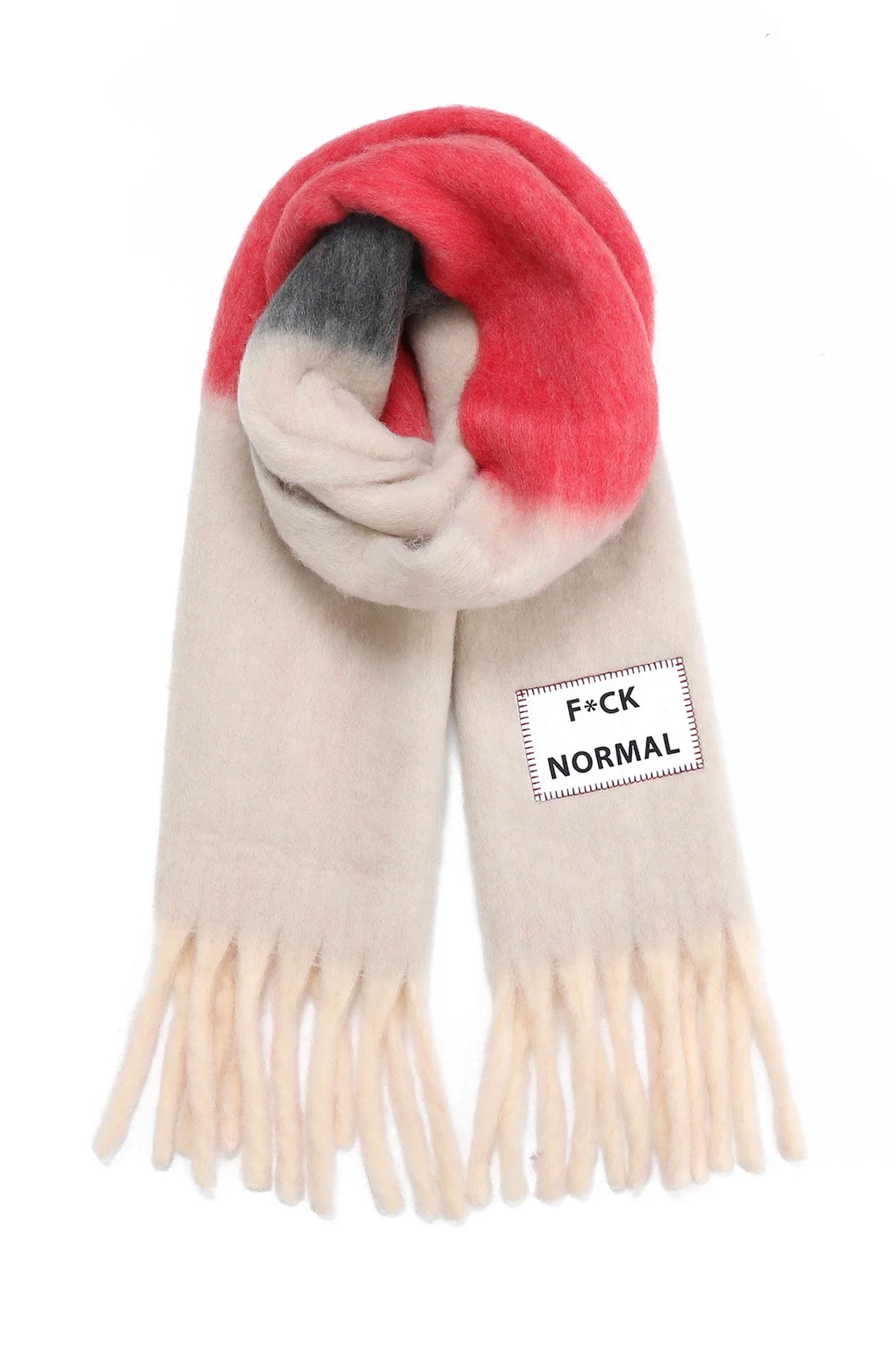 Verb To Do Happylifeshops Maxiscarf F*ck Normal oversized scarf statement winter accessory 