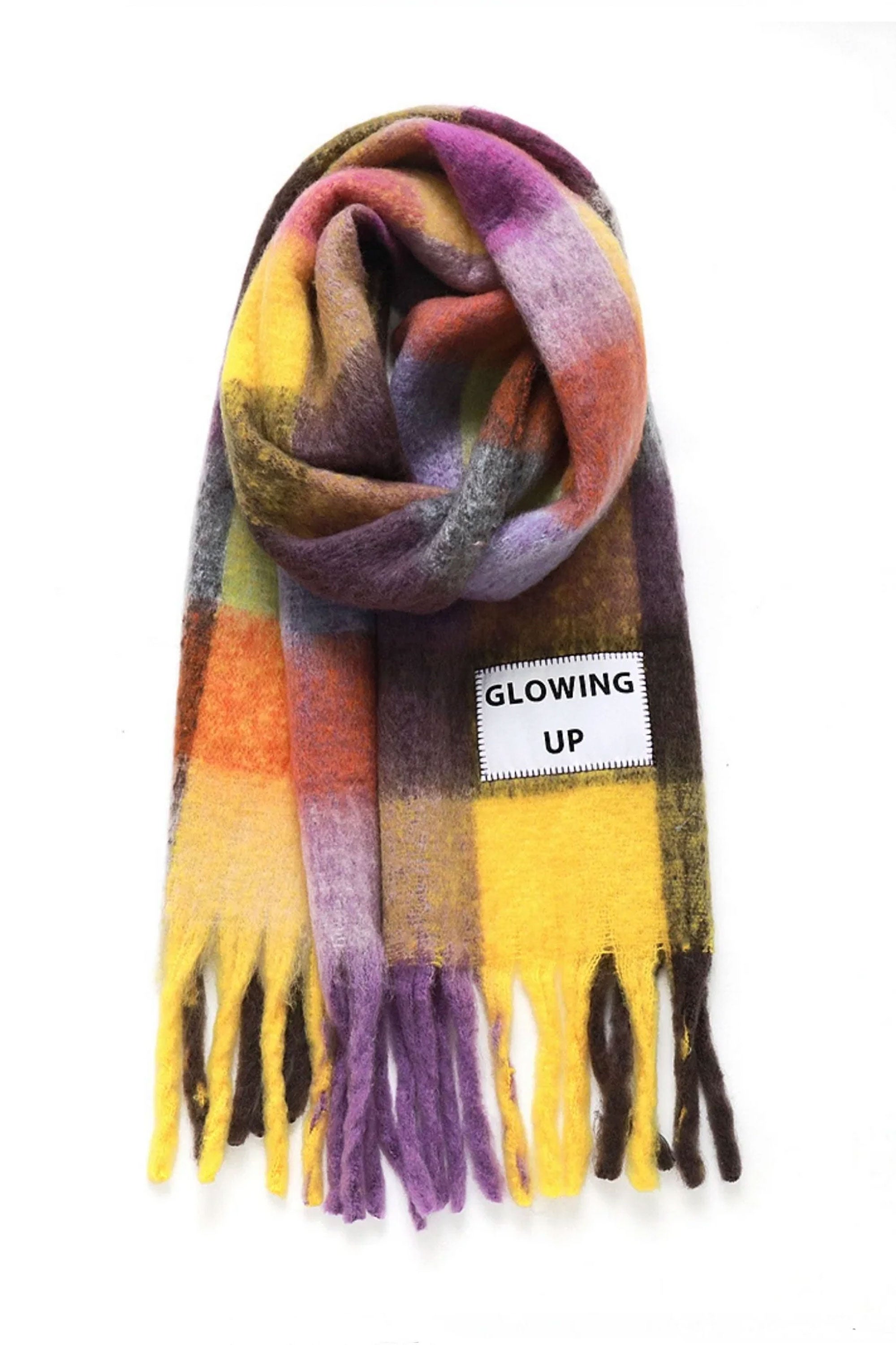 Verb To Do Happylifeshops Glowing Up oversized colorful scarf statement wrap