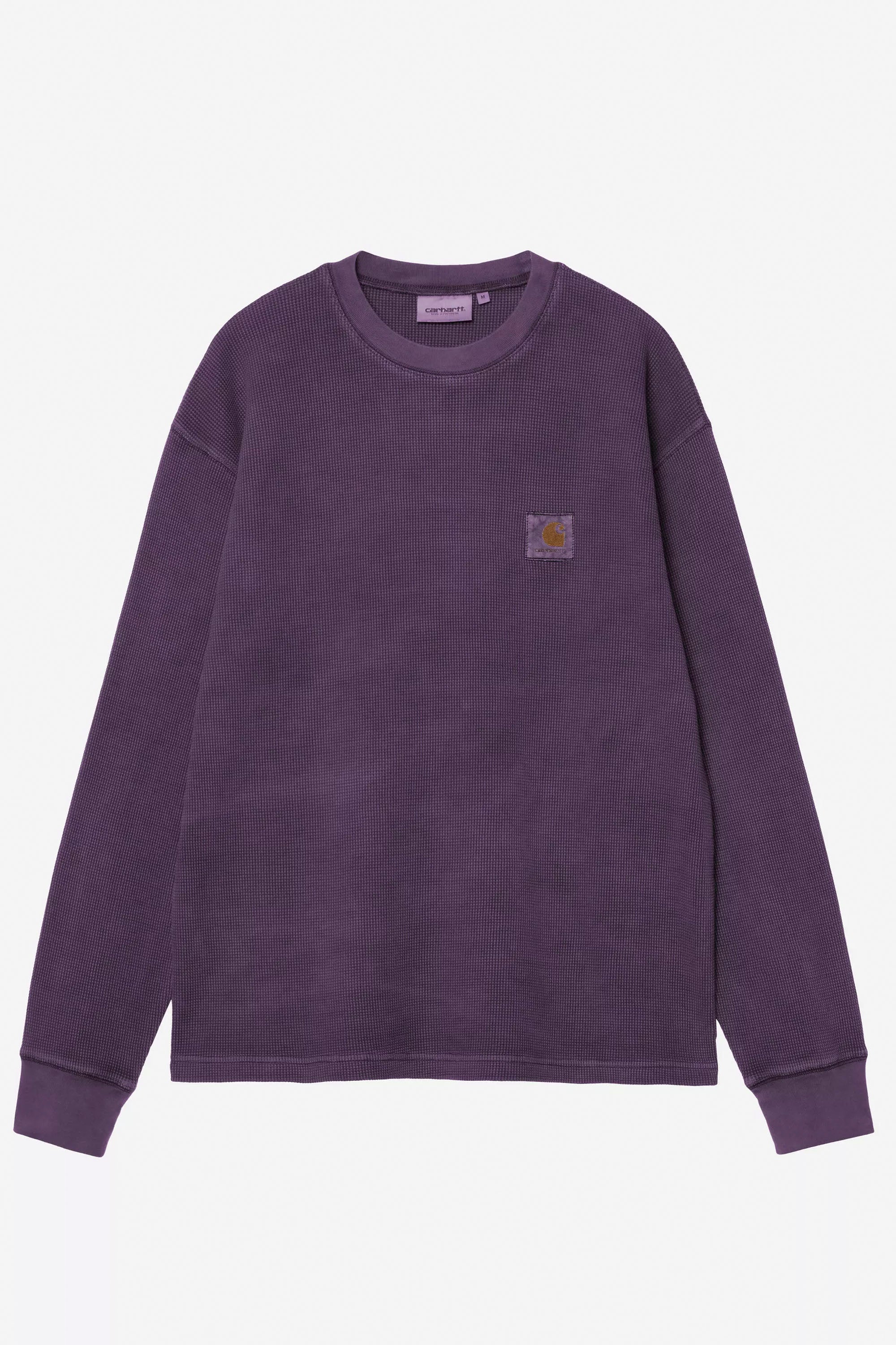 Happylifeshops Carhartt WIP L/S Vista Waffle T-Shirt Lakers garment-dyed waffle knit