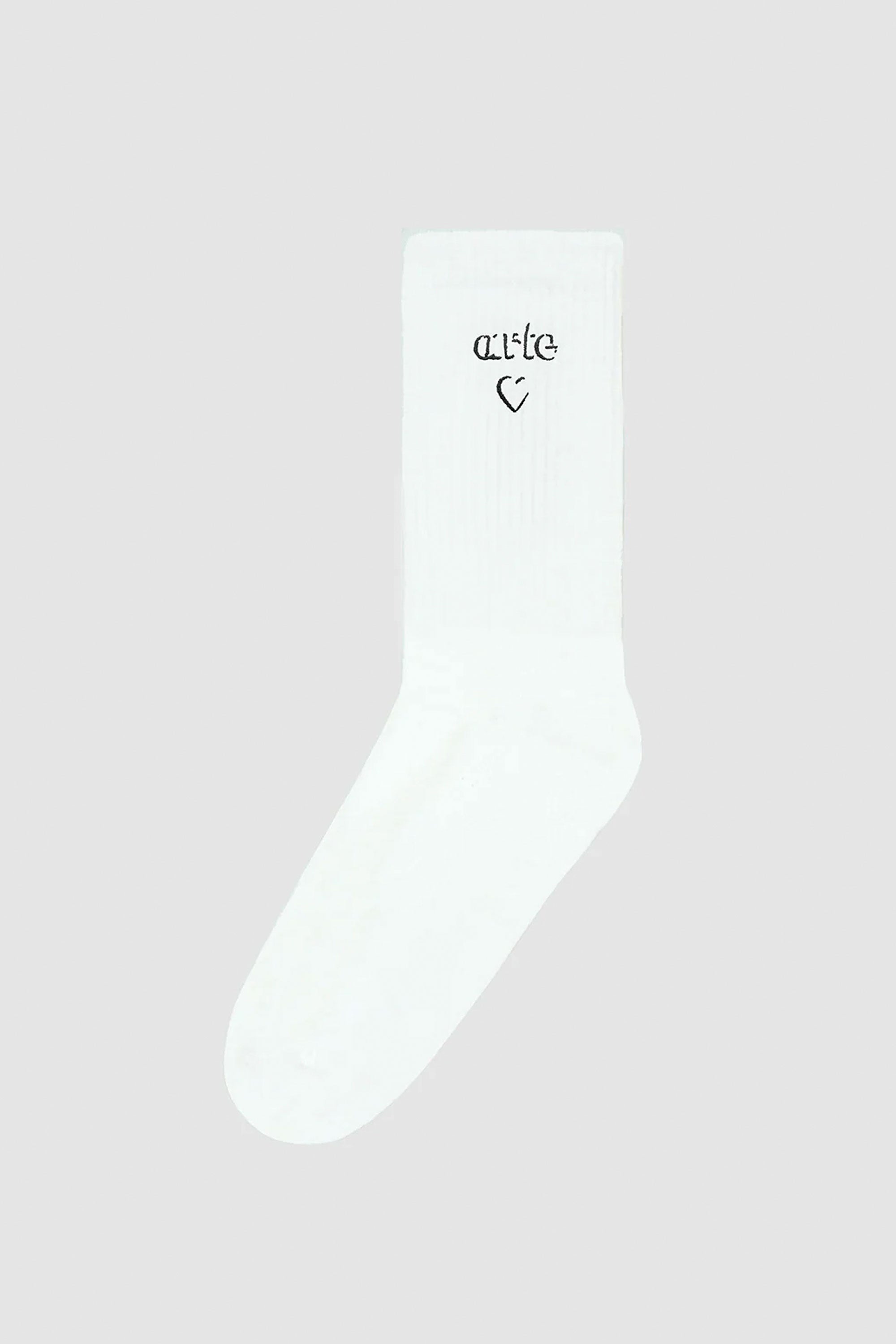 Pukas-Surf-Shop-Sock-Arte-Heart-Logo-white