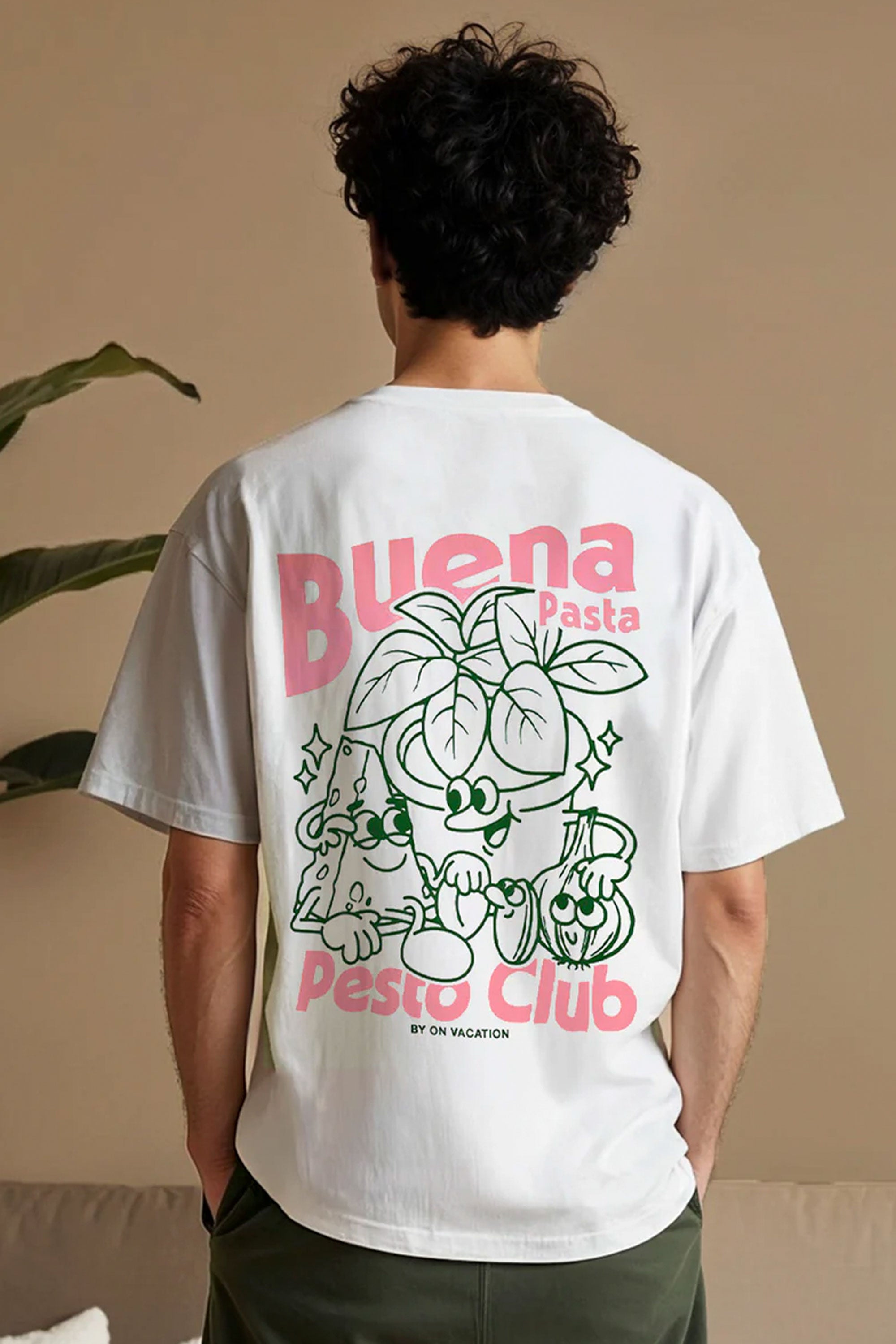 Pukas-Surf-Shop-Tee-On-Vacation-Pesto-Tee-White