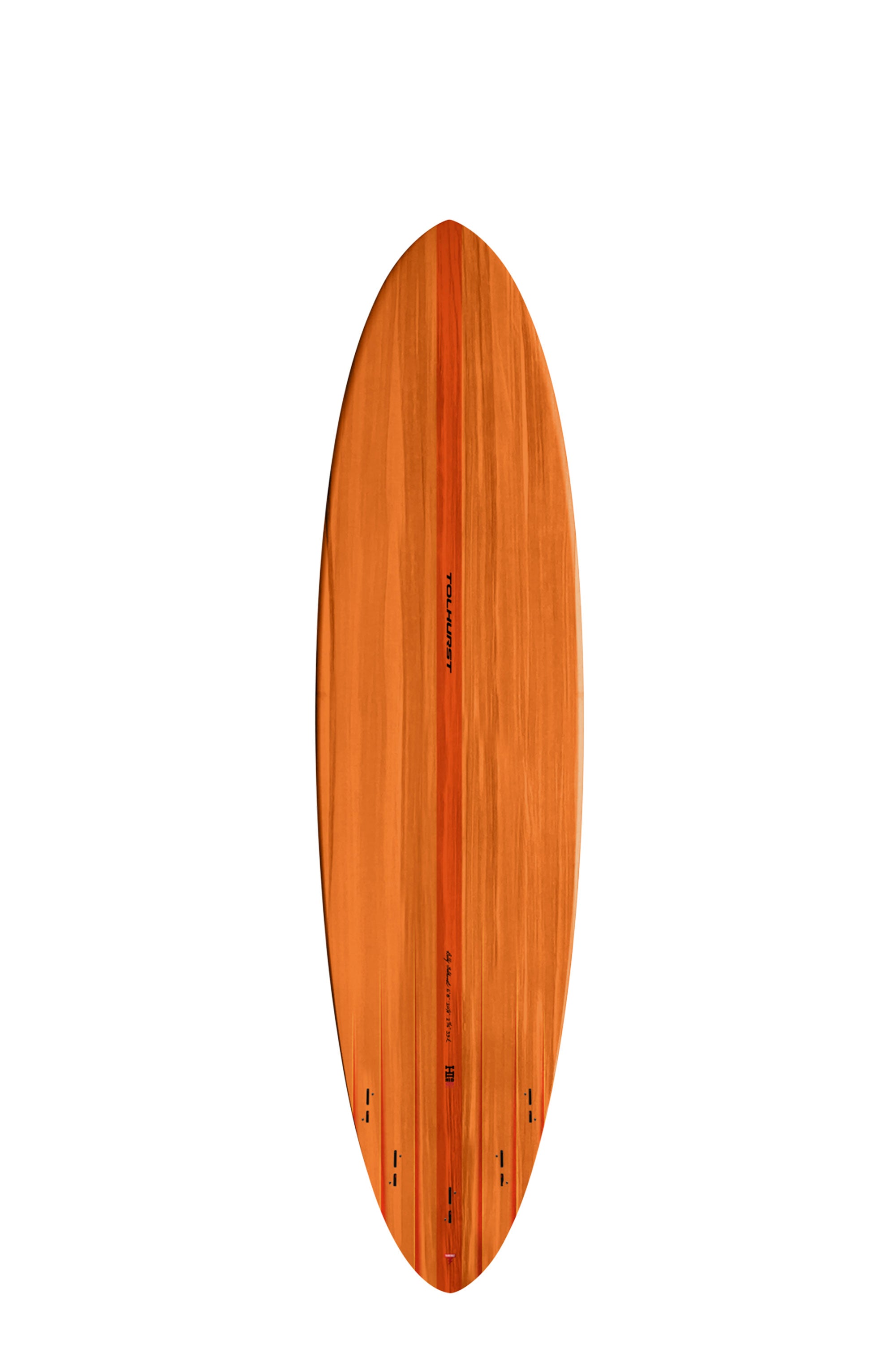 Happylifeshops Harley Ingleby Surfboards - Mid 6 - Orange - Thunderbolt Red - 7'6" x 21 x 2 3/4 - 47.9L