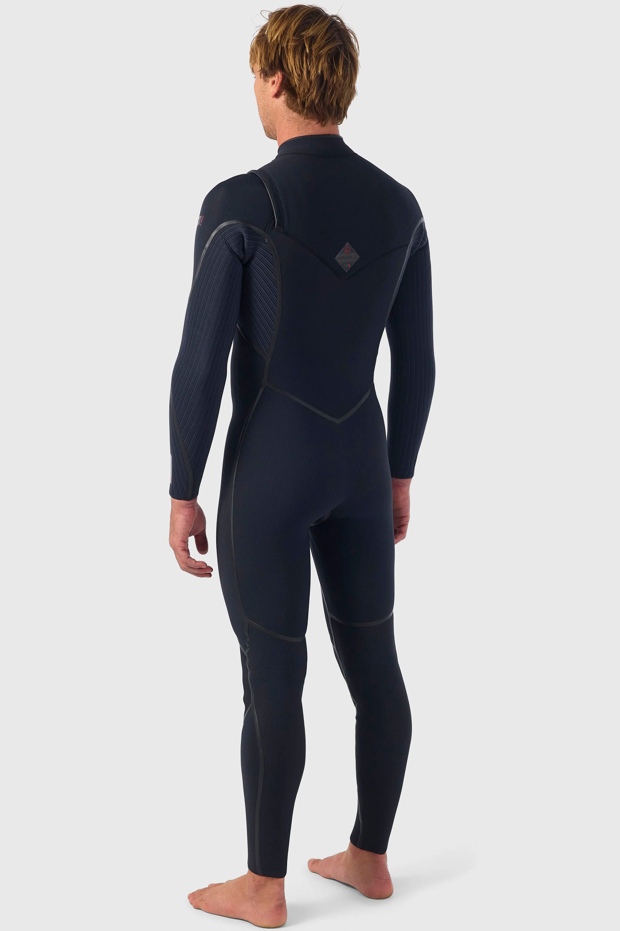 O’Neill Happylifeshops Hyperfreak Fire 4/3 Chest-Zip Full Wetsuit Black/Black men’s surf gear