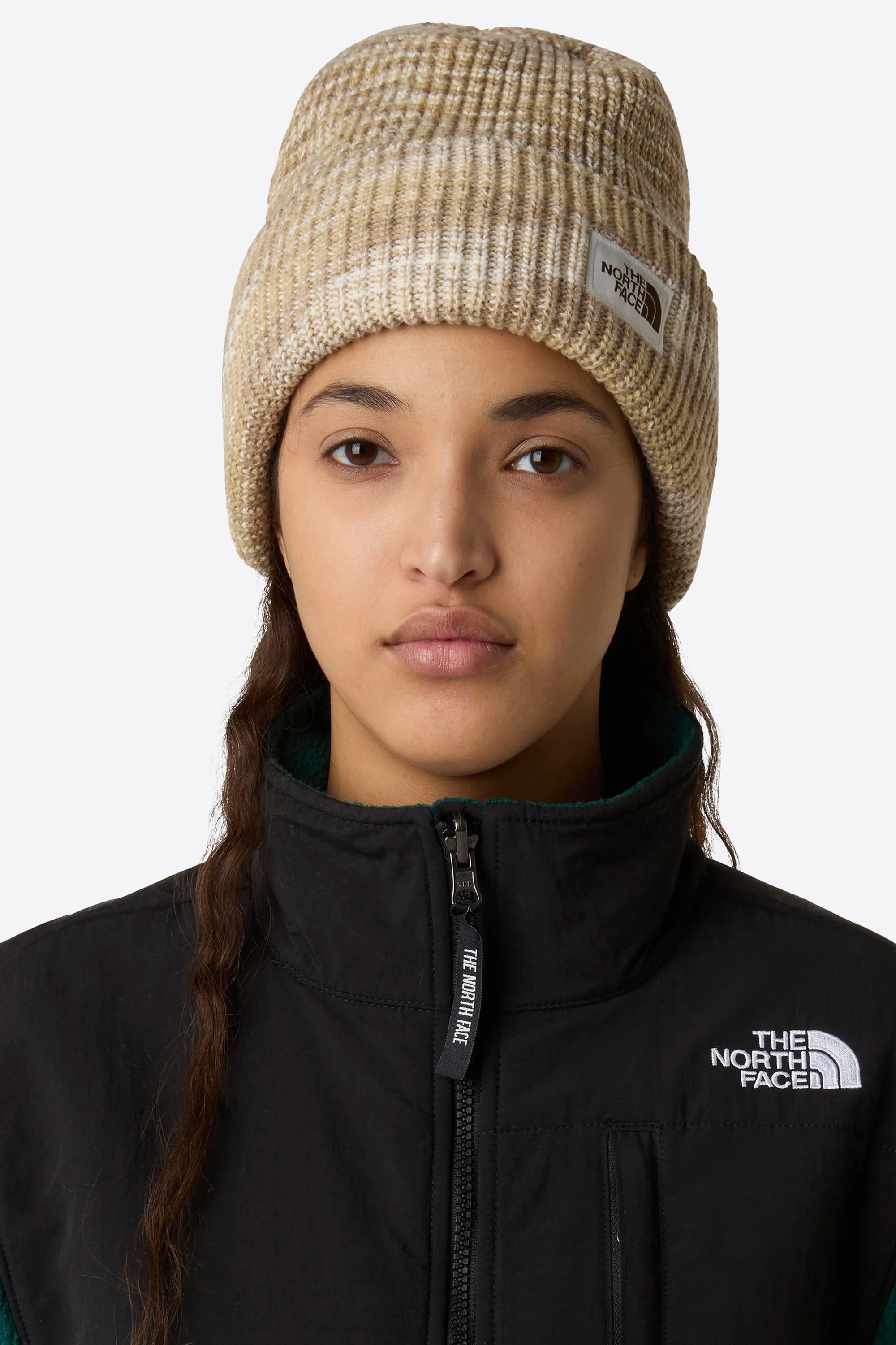 Happylifeshops The North Face Salty Bae Lined Beanie in White Dune