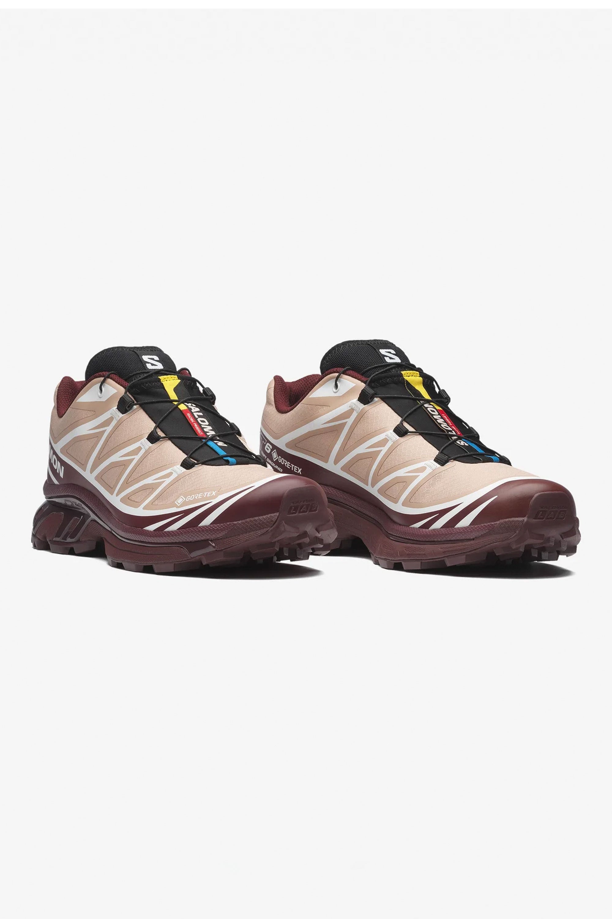 Happylifeshops Woman Footwear Salomon Xt 6 Gtx Mahogany Rose Port Black