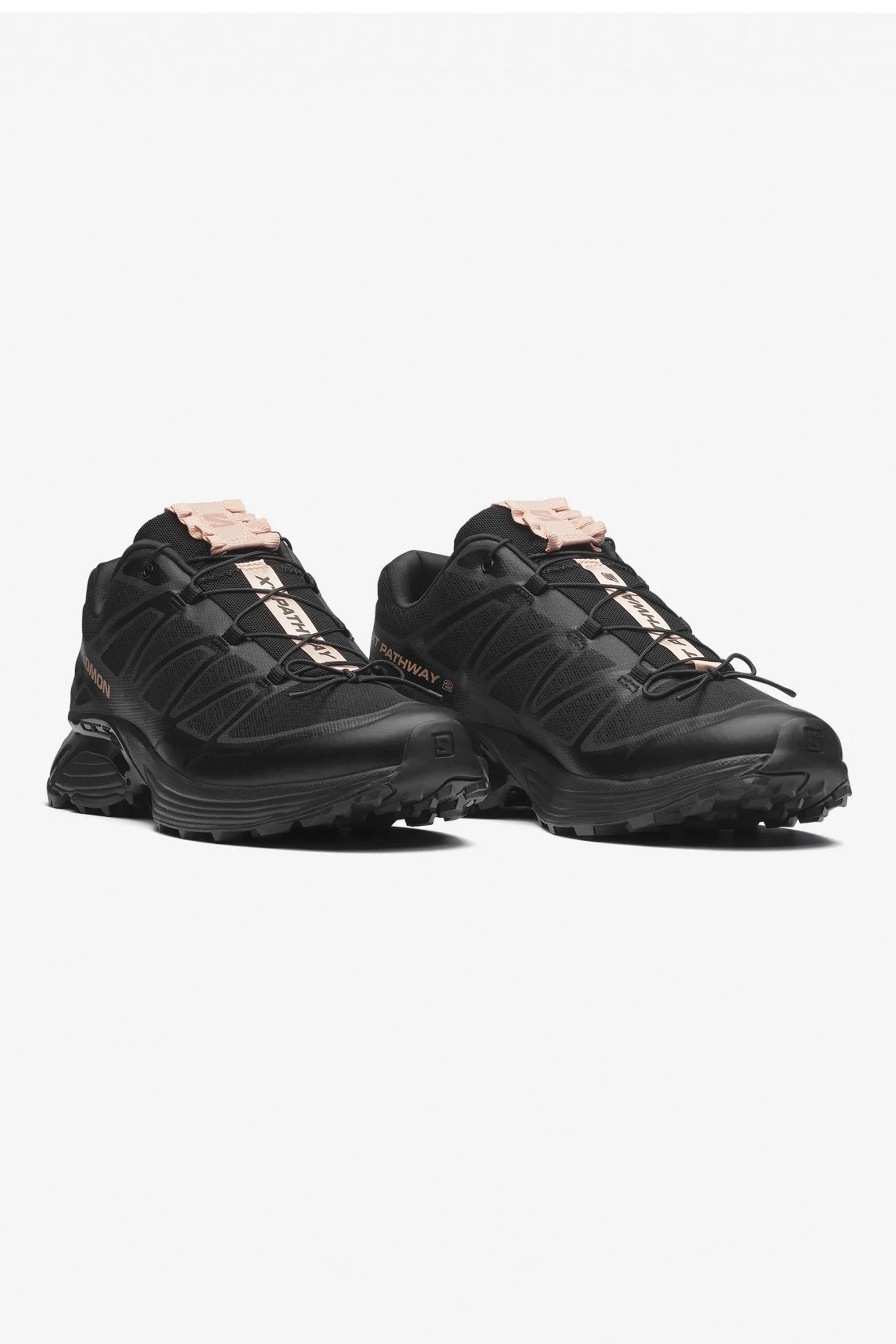 Happylifeshops Woman Footwear Salomon Xt Pathway 2 Satin Black Mahogany Rose
