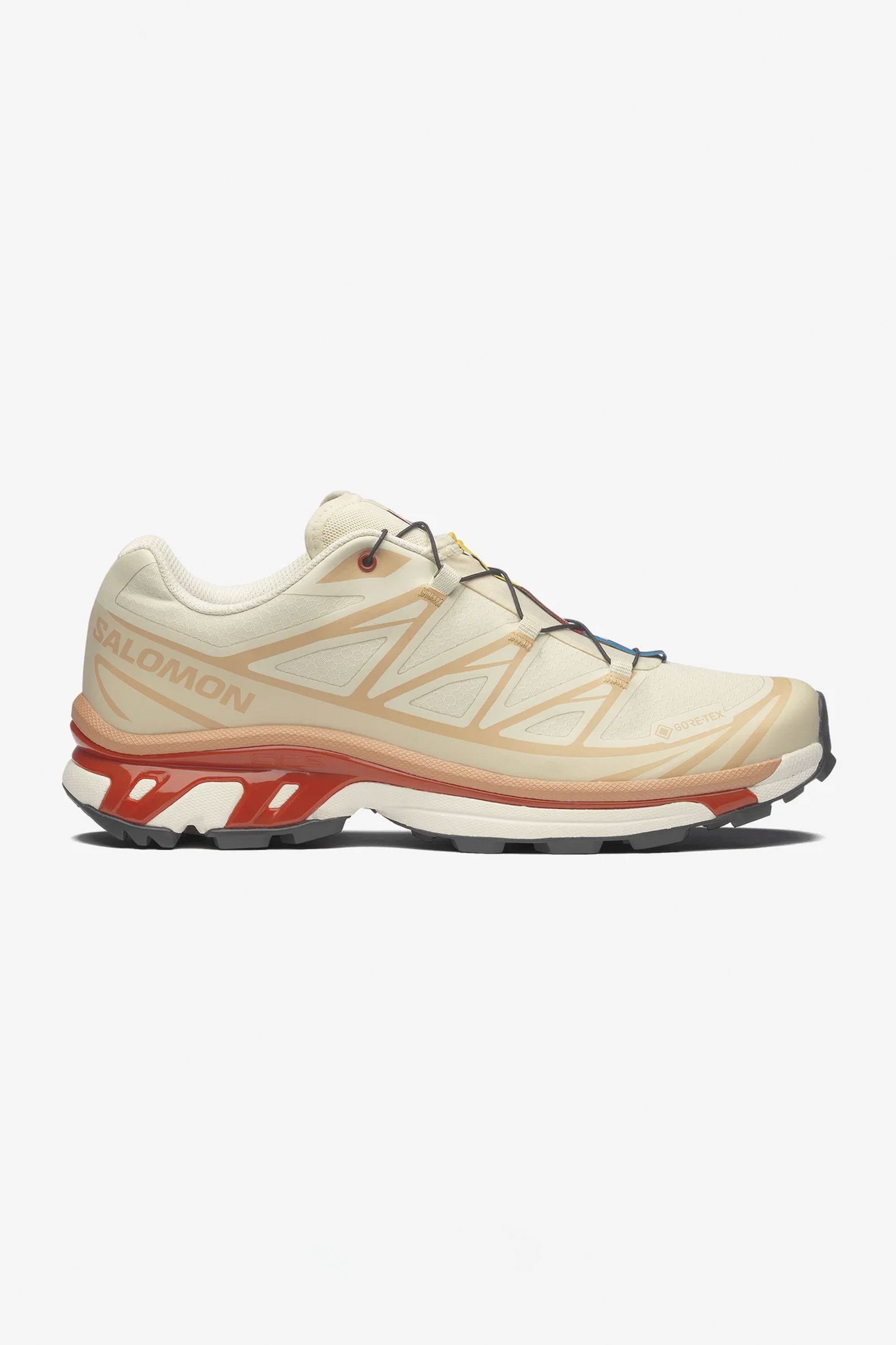 Happylifeshops Woman Footwear Salomon Xt6 Gtx Almond Milk Burnt Ochre