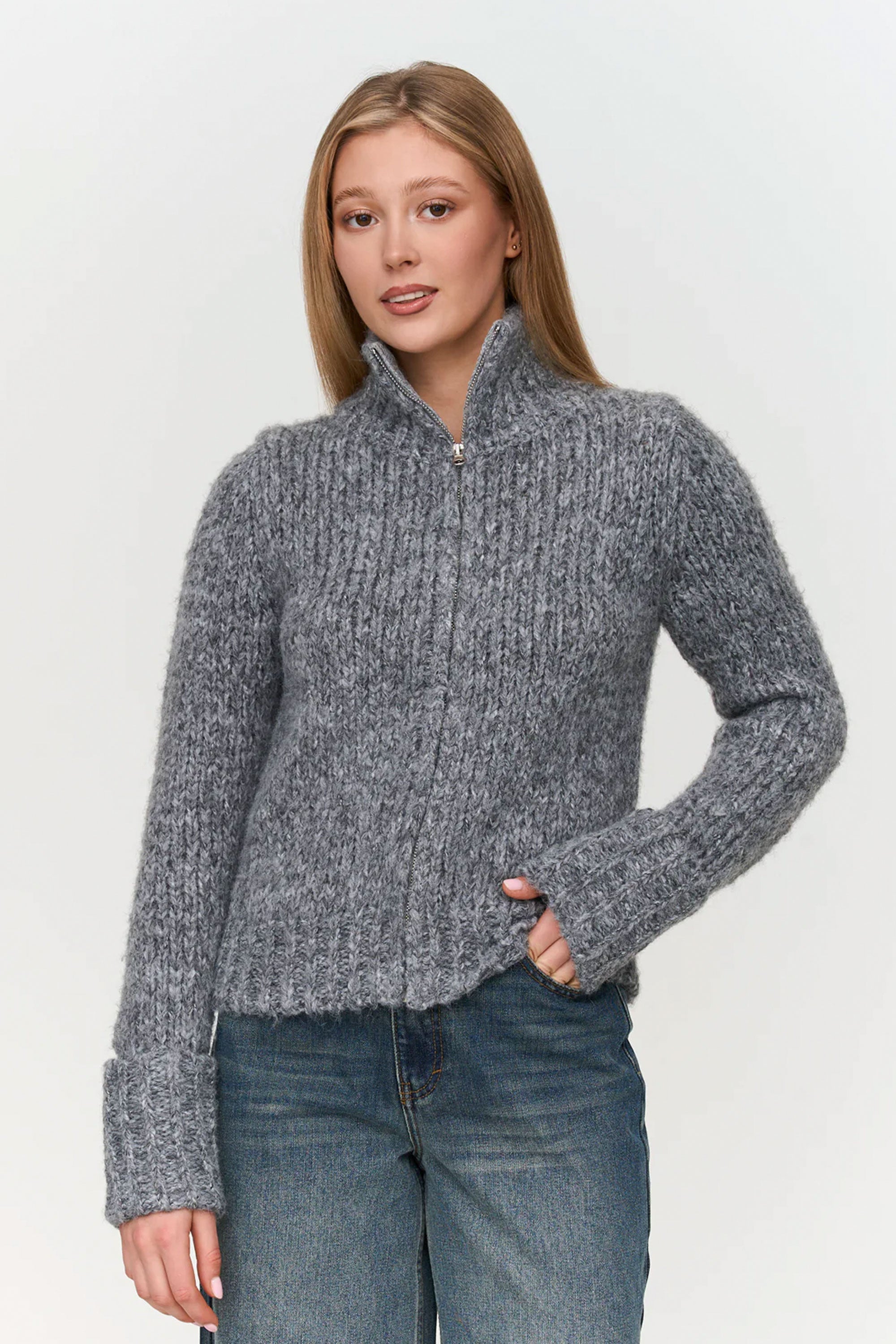 24 Colours Happylifeshops soft knit button-front cardigan relaxed texture style