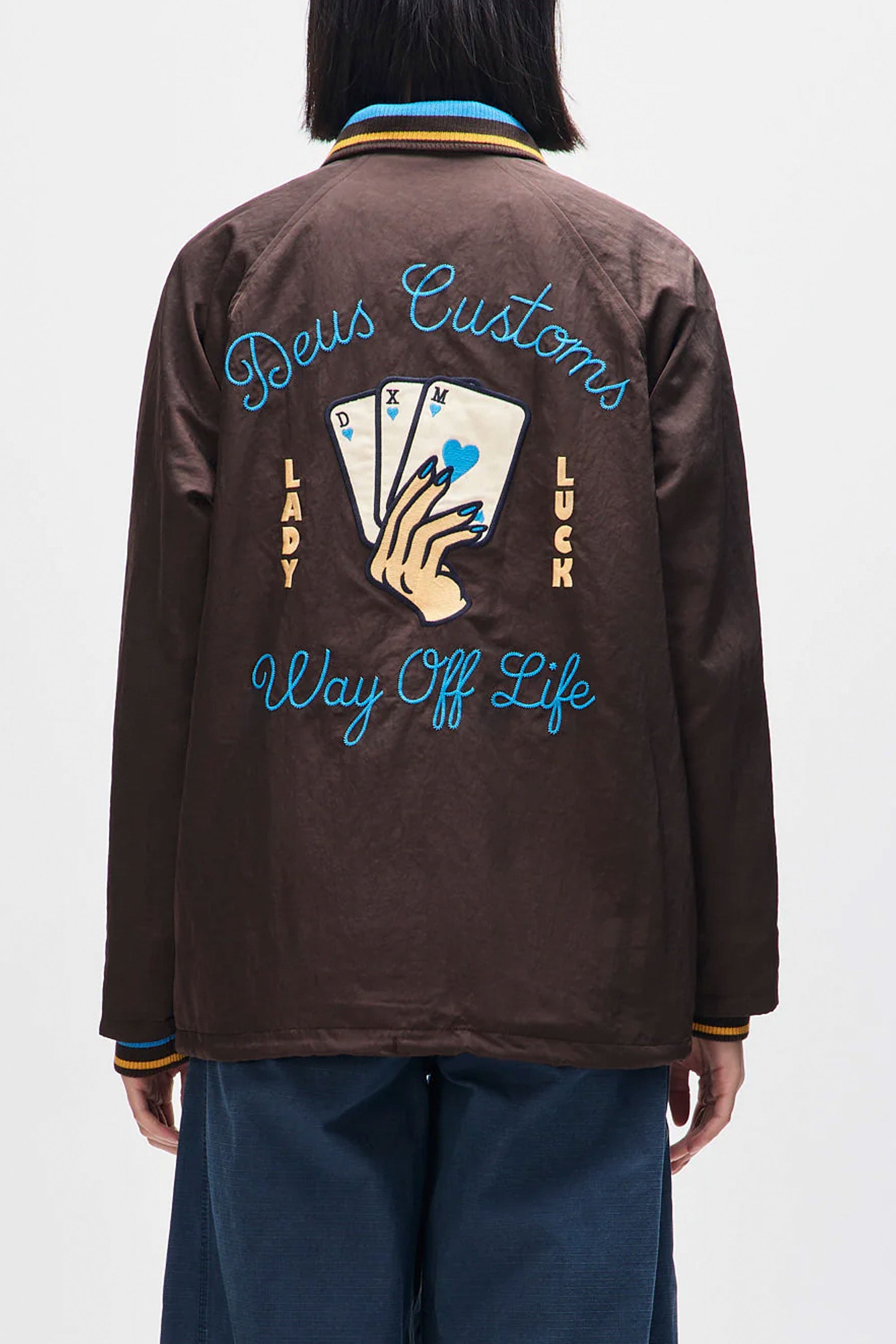 Happylifeshops Woman Jacket Deus Big Barbara Coach Java Brown