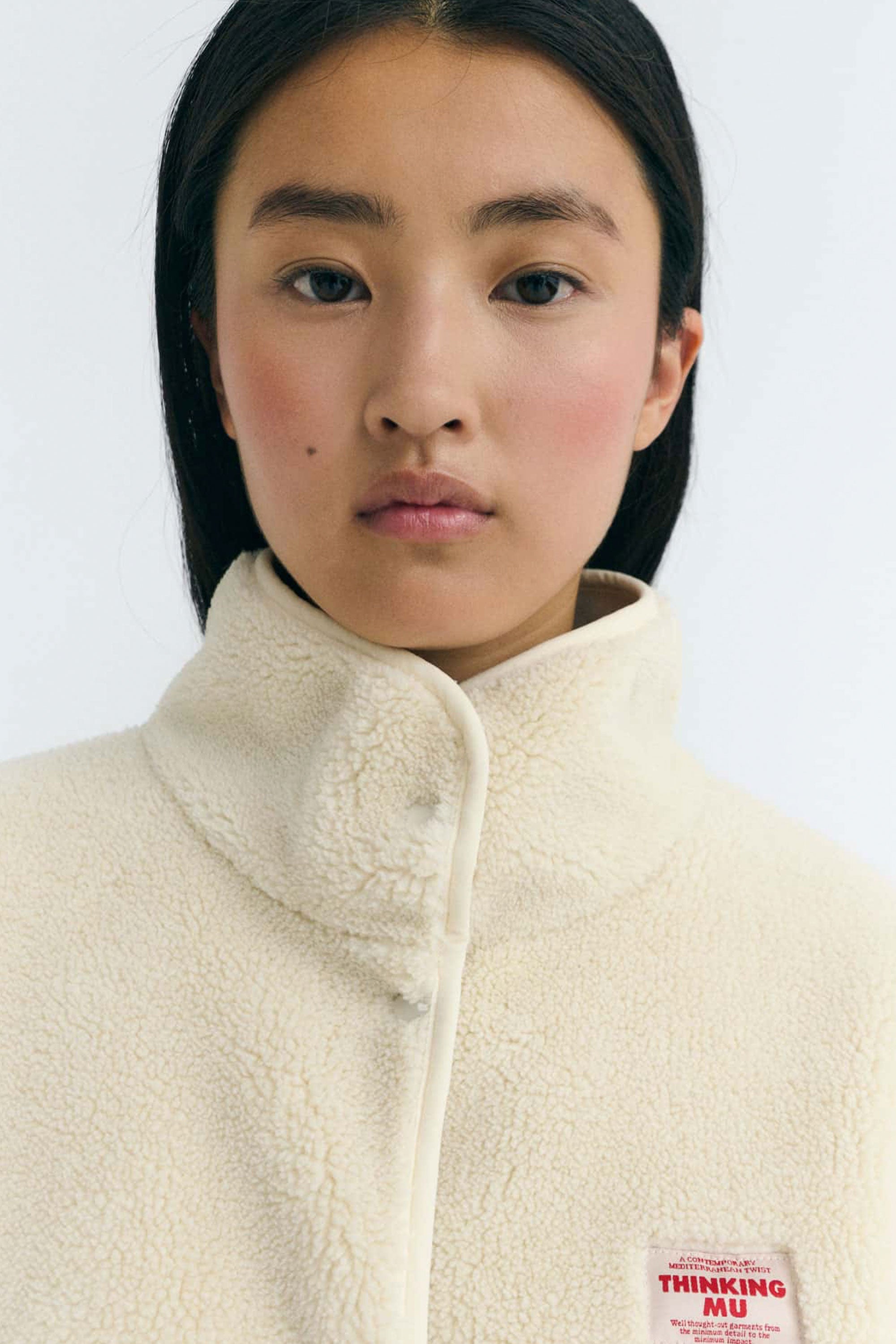 Happylifeshops Woman Jacket Thinking Mu Ivory Kourtney Ecru