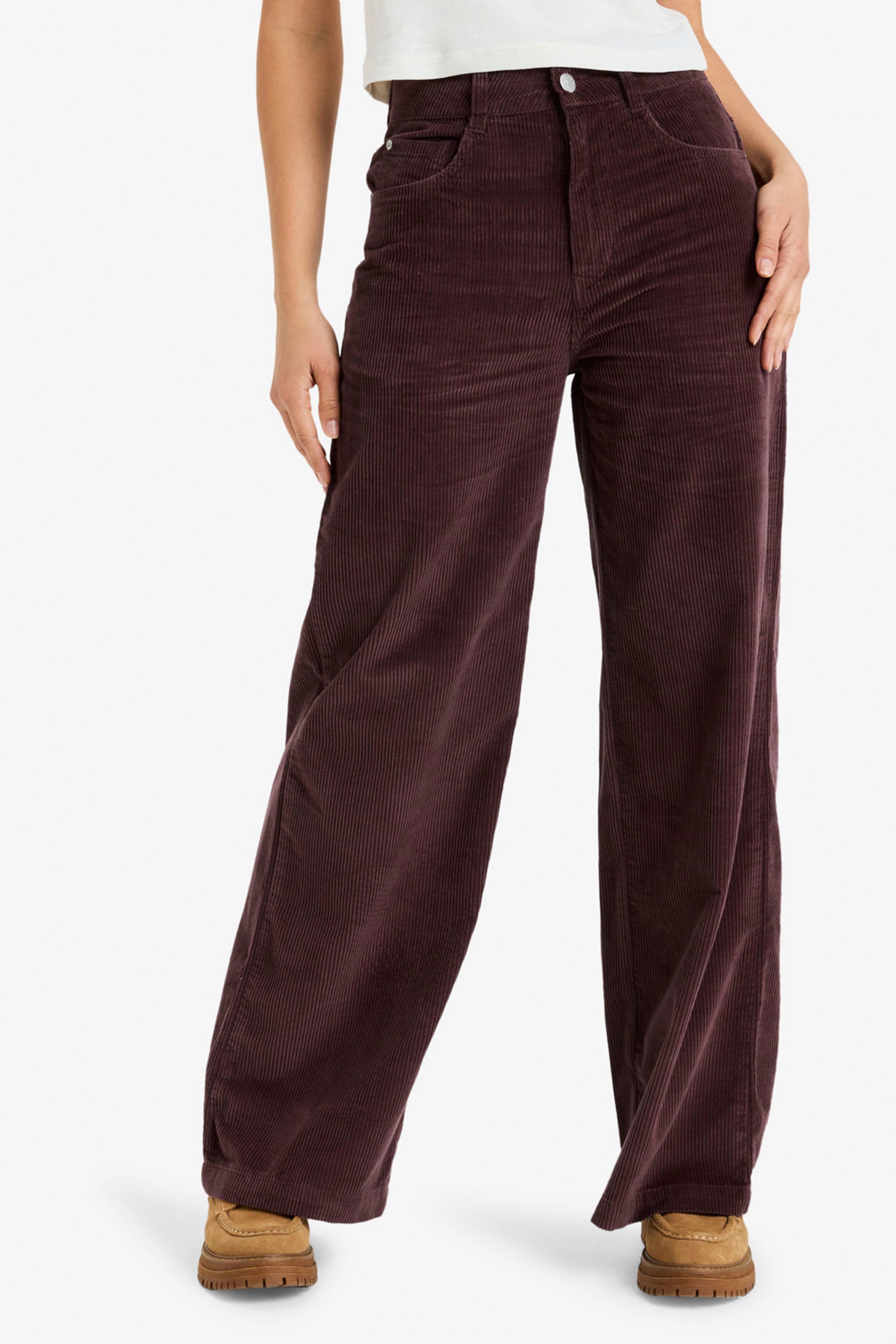Happylifeshops Roxy Surf On Cloud Cord trousers in Huckleberry
