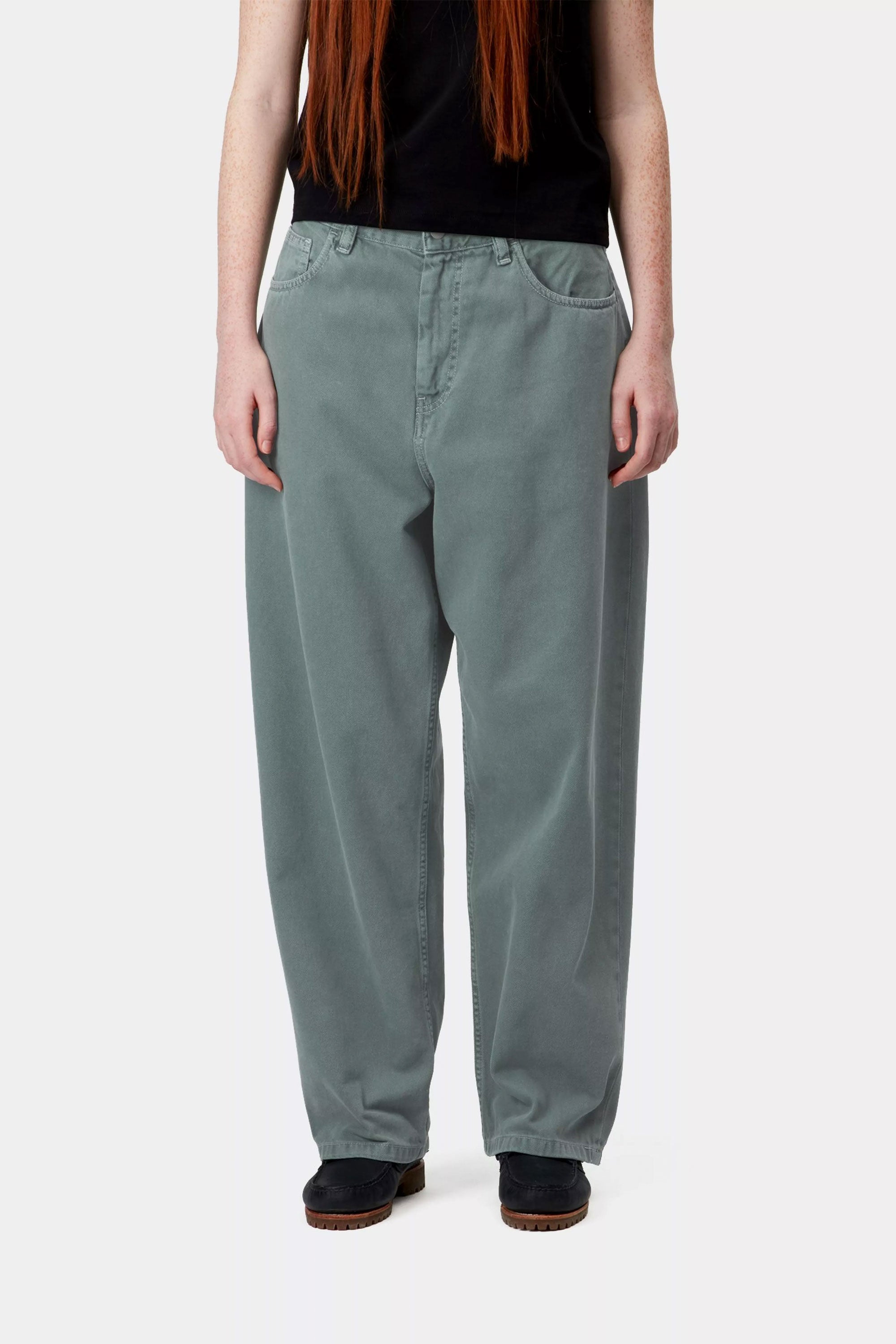 Happylifeshops Carhartt WIP women’s twill pant in silver pine stone-dyed