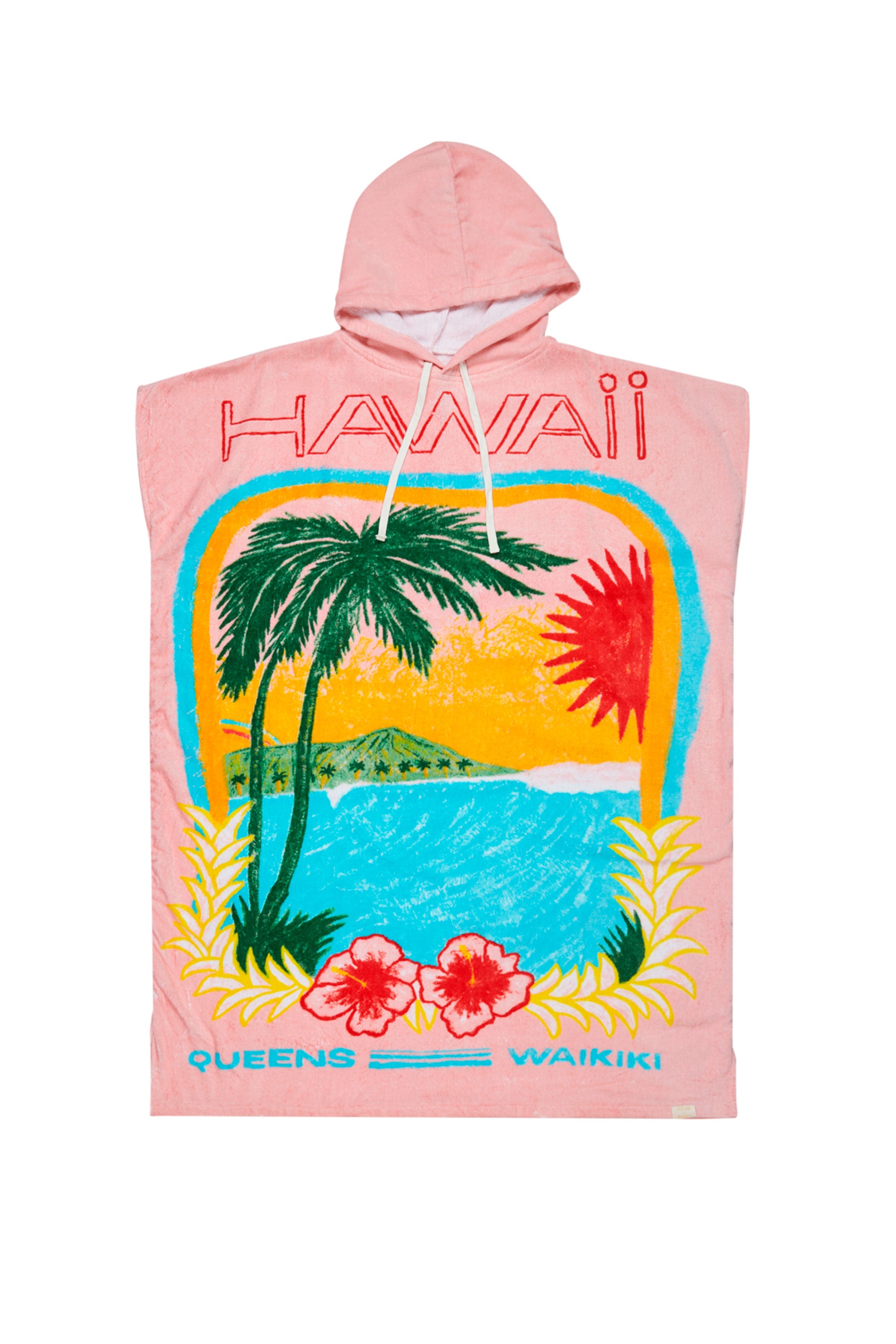 Happylifeshops Woman Poncho Roxy X Atlas Atlas Hoodie Pink