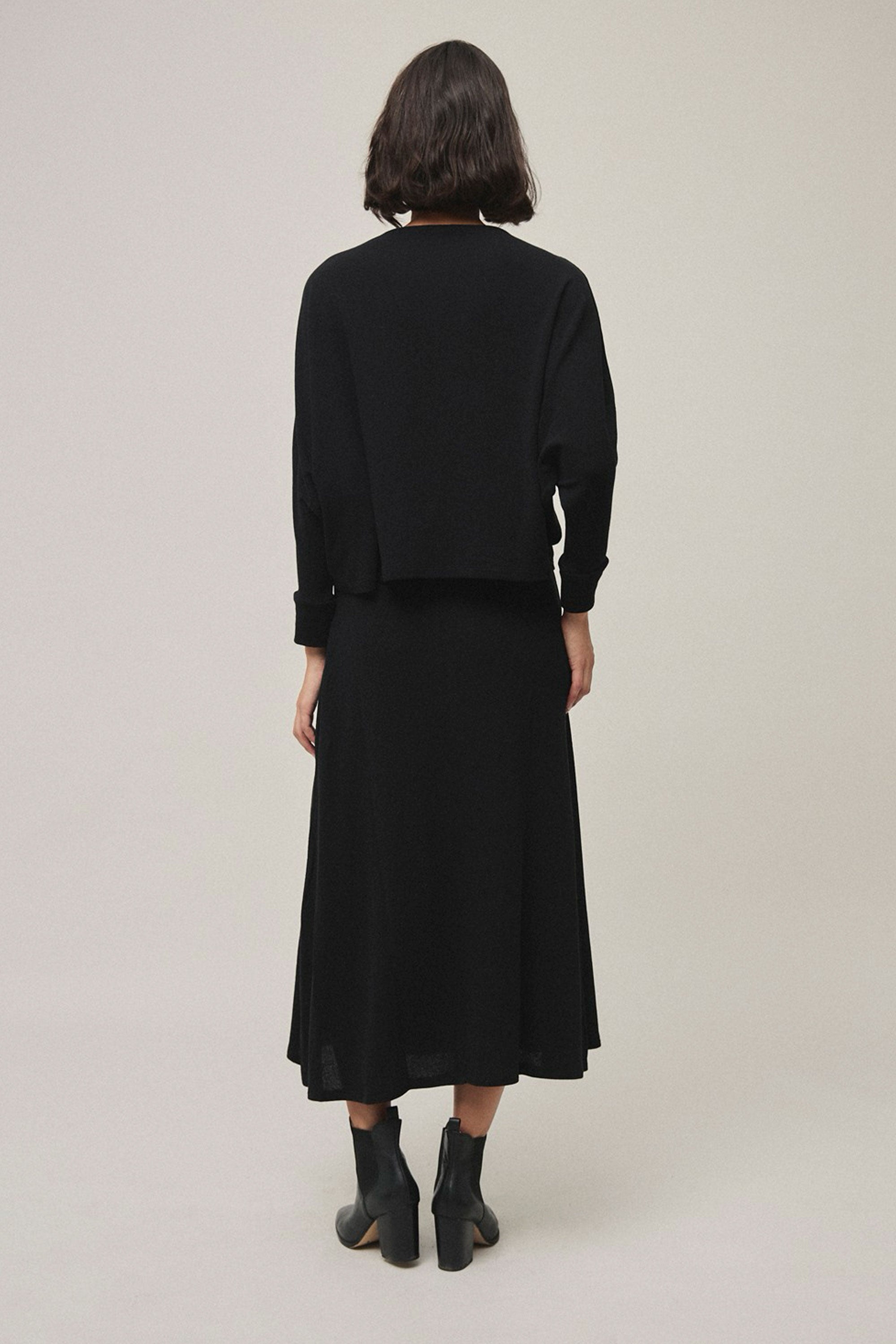 Happylifeshops Woman Skirt Mi&co Falda Larga Punto Negro