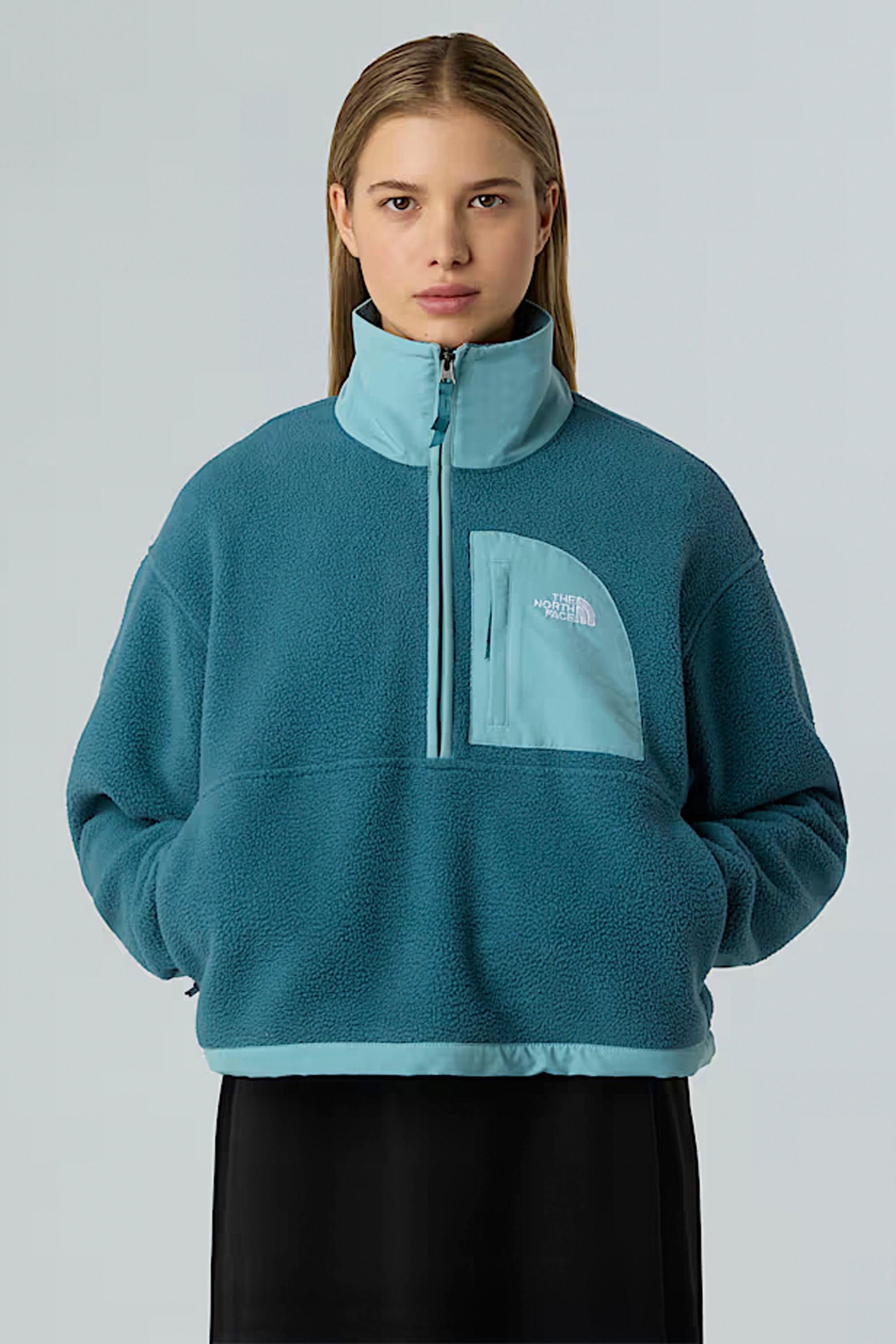 Happylifeshops The North Face Women’s Yumiori Off Peak ½-Zip Fleece Jacket in Space Blue