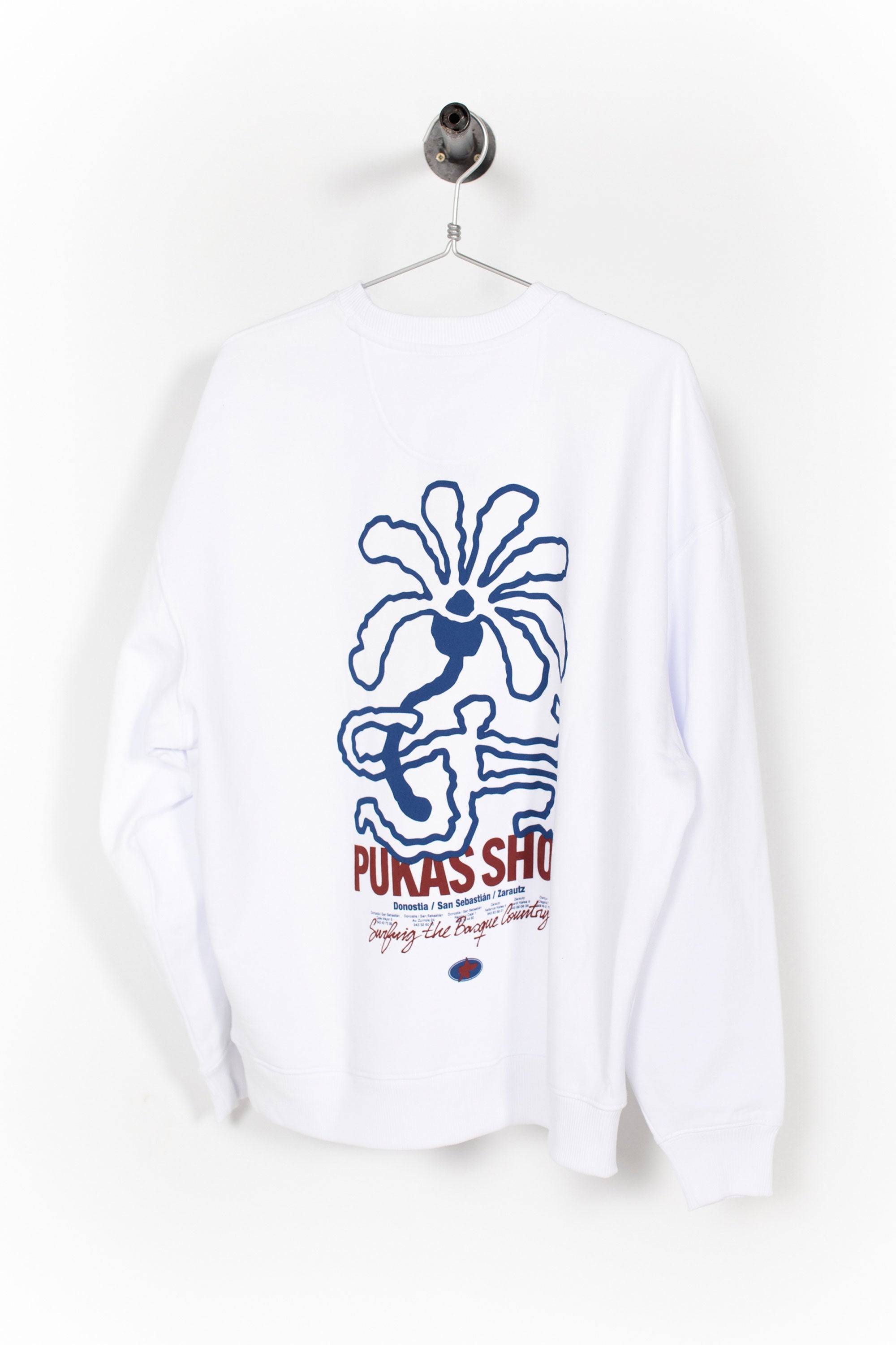 Happylifeshops Woman Sweat Happylifeshops Wild Bloom Crew White