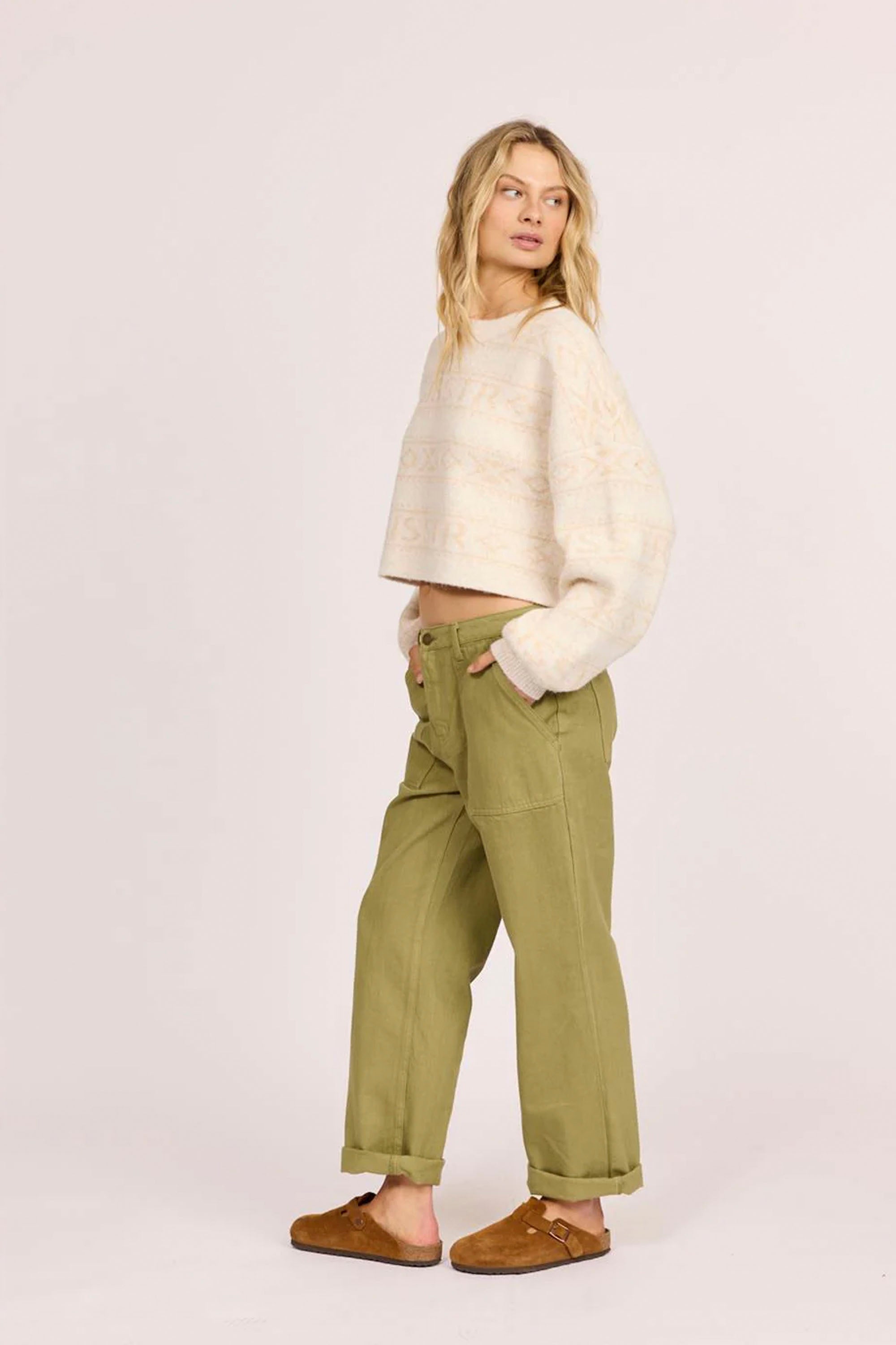 Happylifeshops Sisstrevolution Costa Del Sol Sweater buttermilk relaxed fit cozy sweater