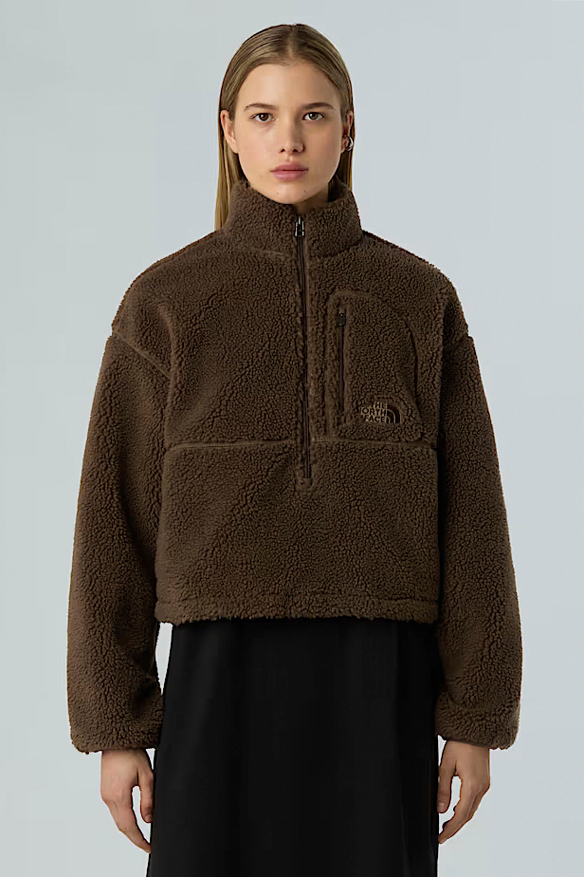 Happylifeshops The North Face Women's Extreme Pile Pullover Fleece in Smokey Brown