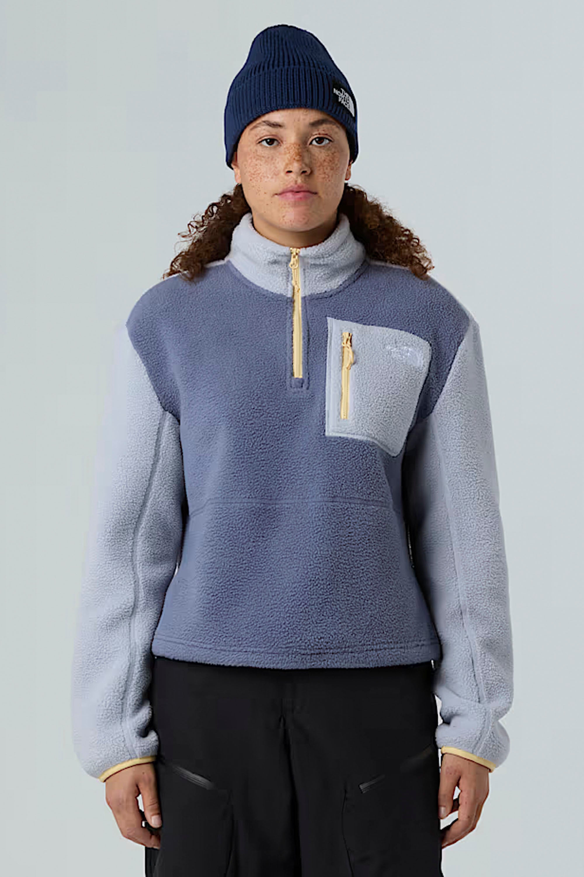 Happylifeshops The North Face Women’s Yumiori ¼-Zip Fleece Jacket in Twilight Galaxy
