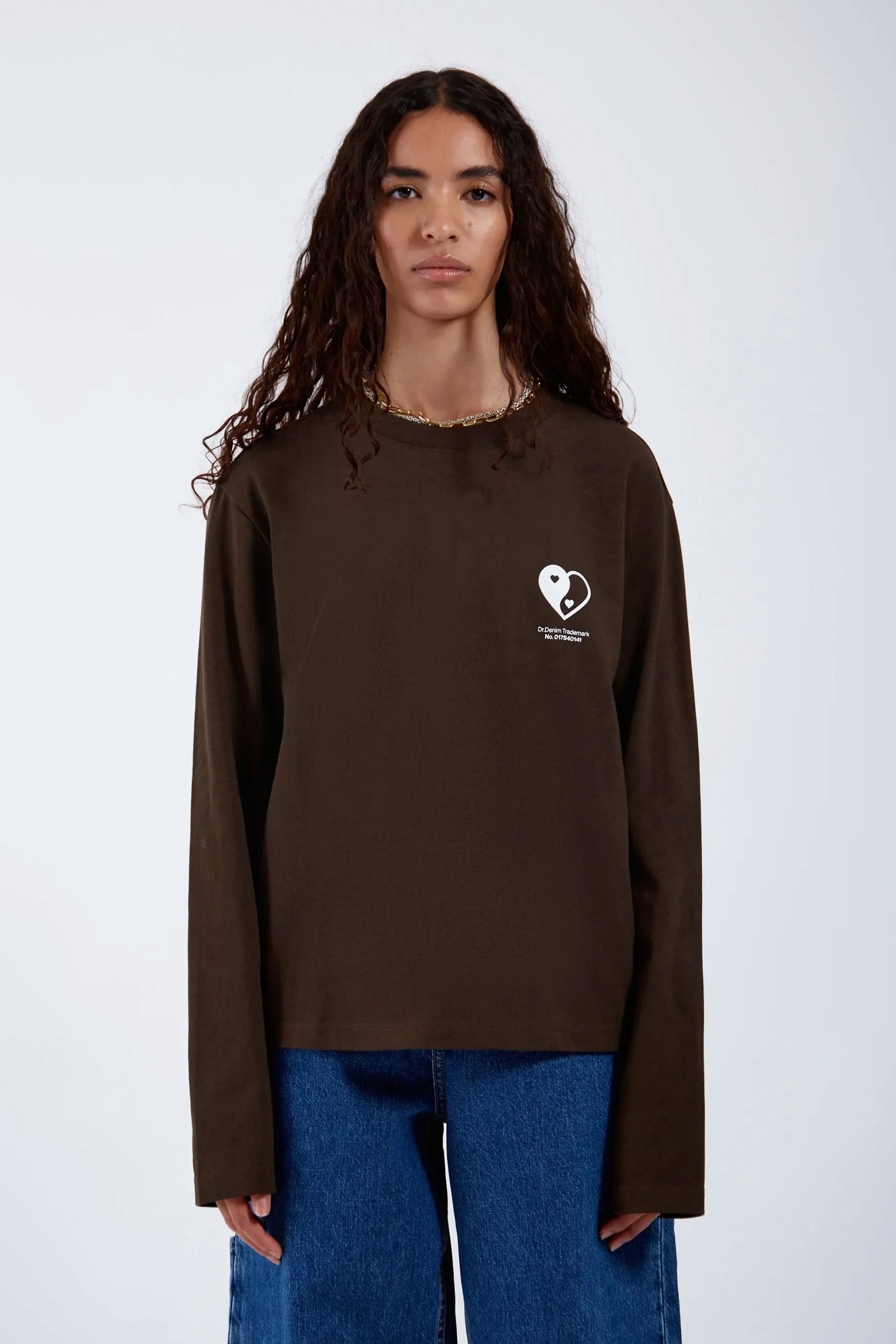 Happylifeshops Woman Tee Dr Denim Kath Long Sleeve Tee Chocolate Yin Yang 1