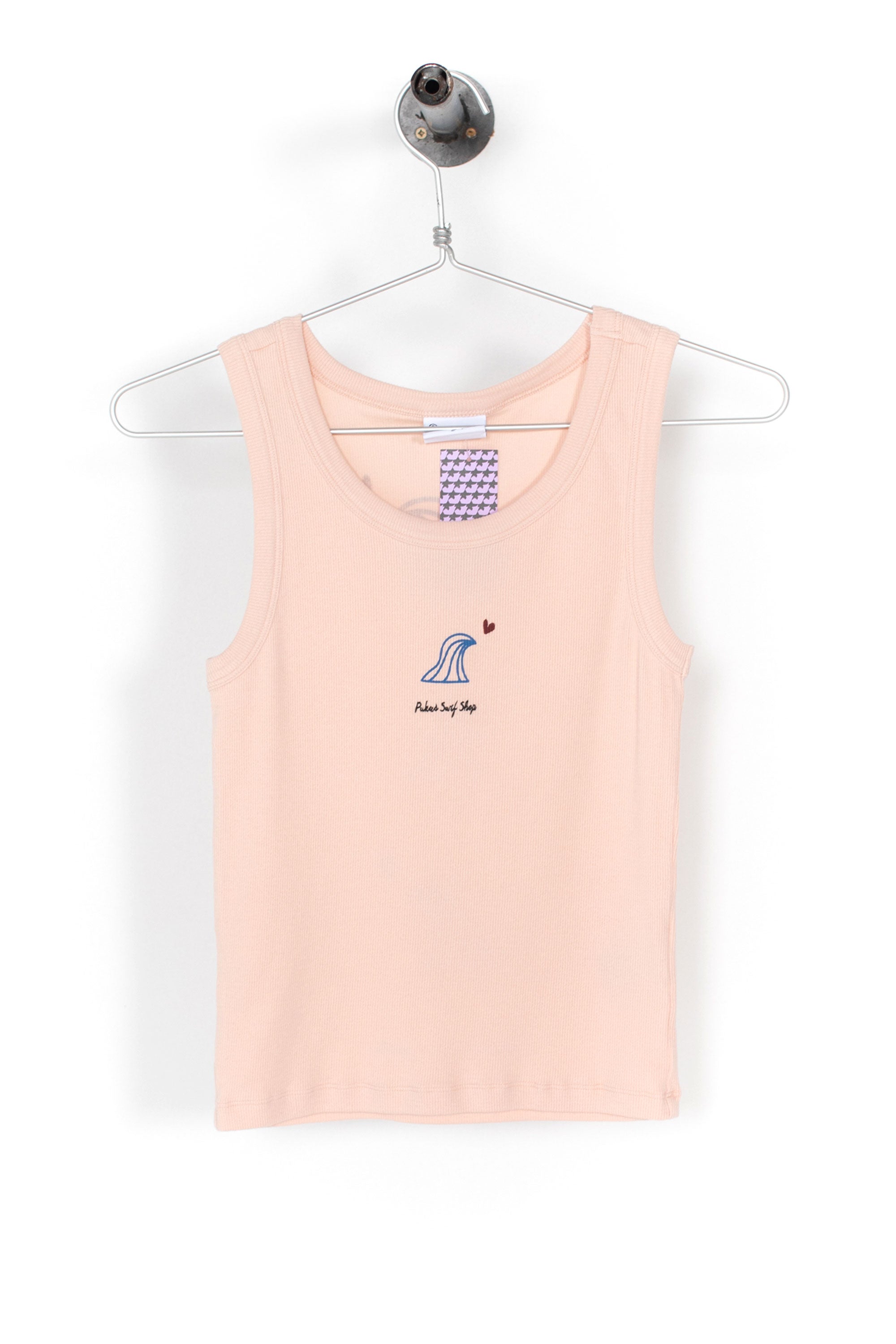 Happylifeshops Woman Tee Happylifeshops 3 Olas Ribbed Tank Tee Washed Rose