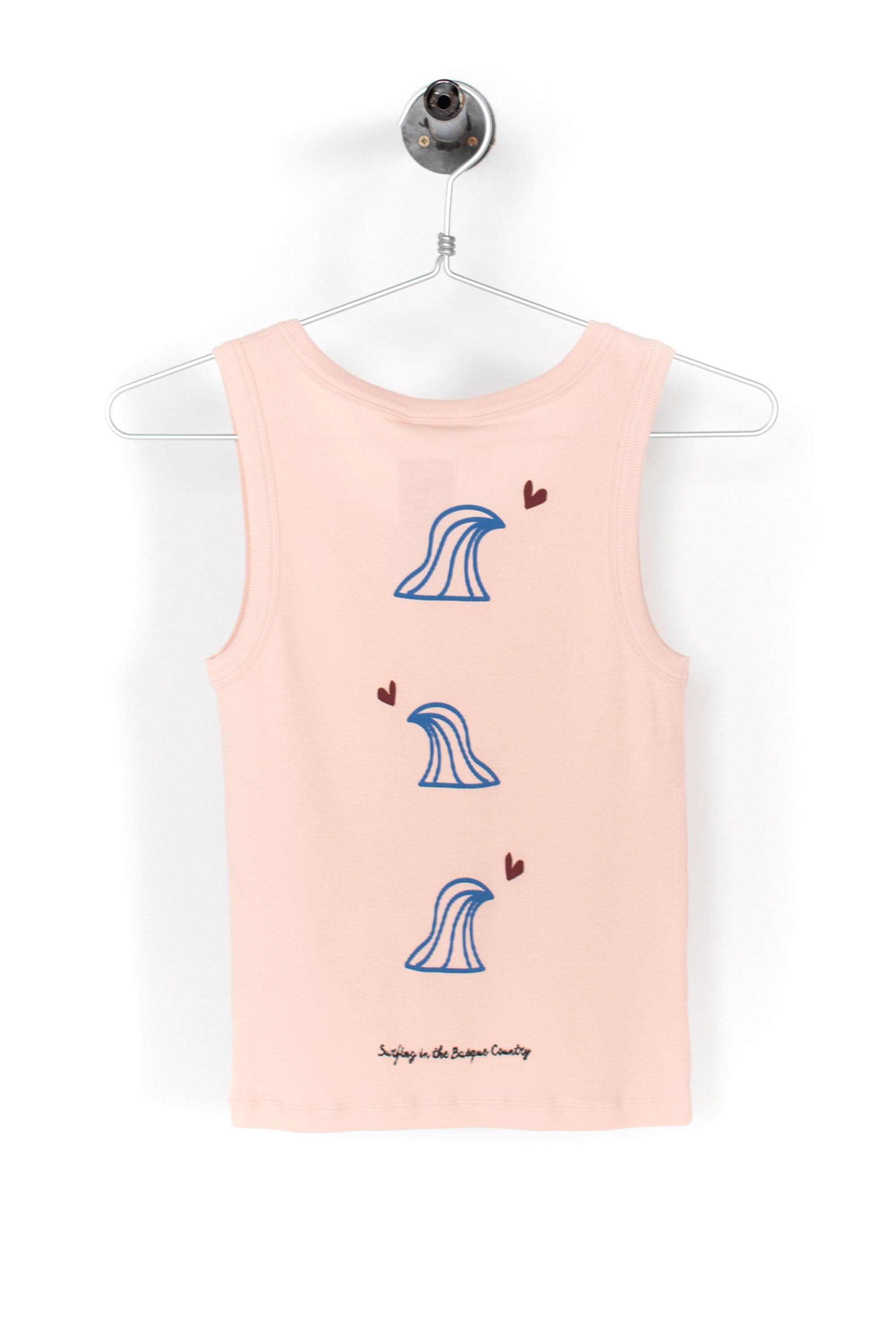 Happylifeshops Woman Tee Happylifeshops 3 Olas Ribbed Tank Tee Washed Rose