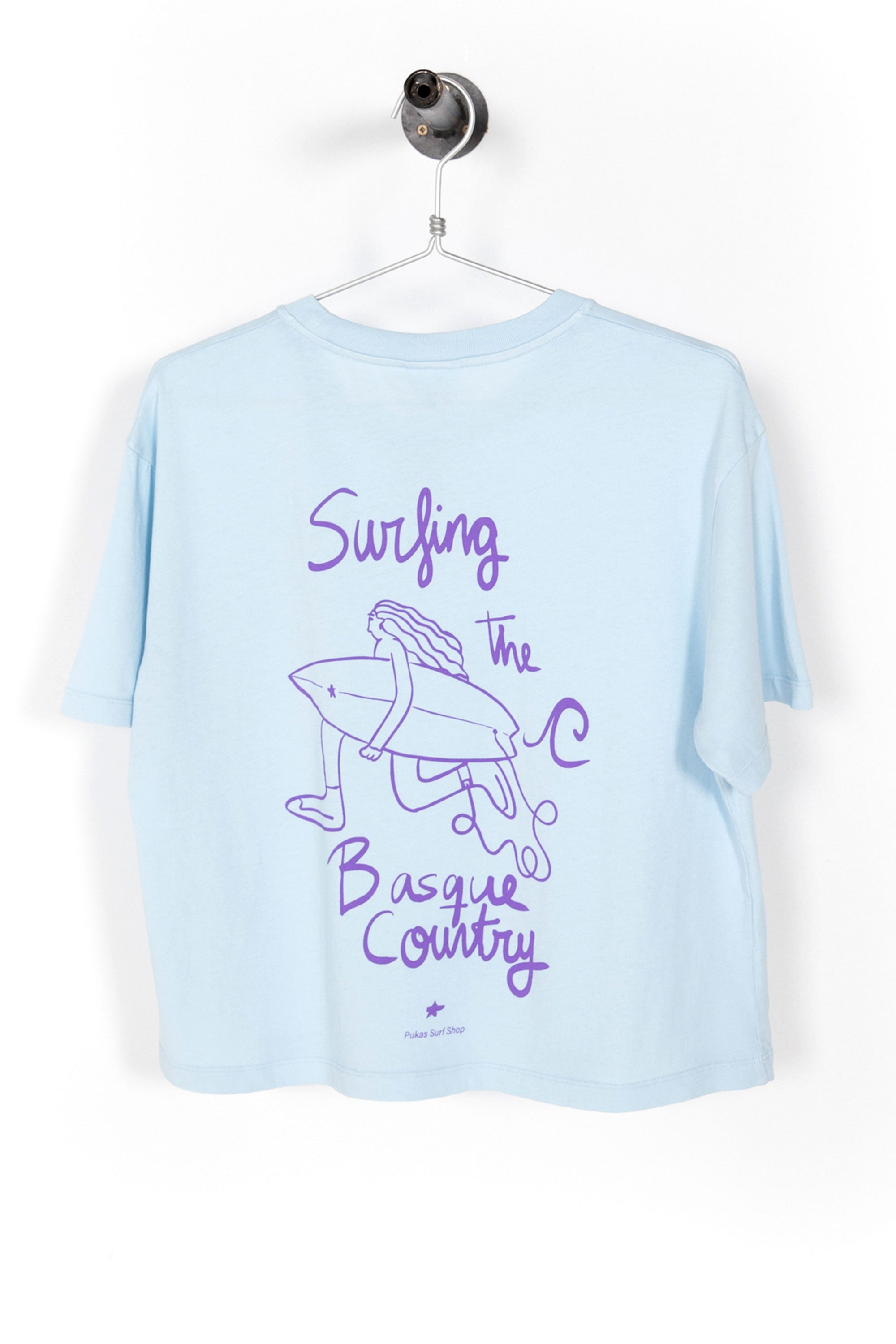 Happylifeshops Woman Tee Happylifeshops Surf Era Tee Powder Blue