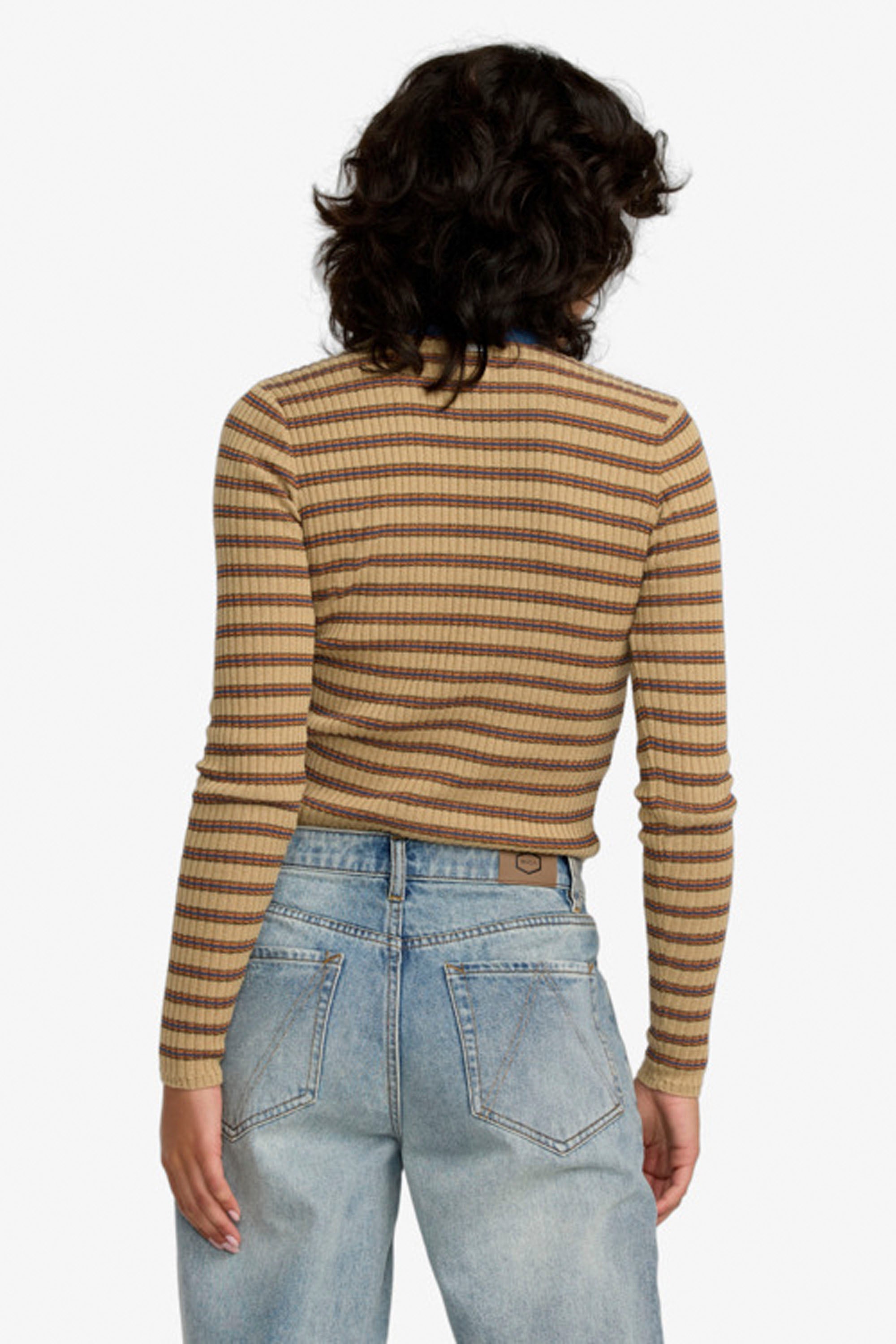 Happylifeshops RVCA women’s striped knit sweater