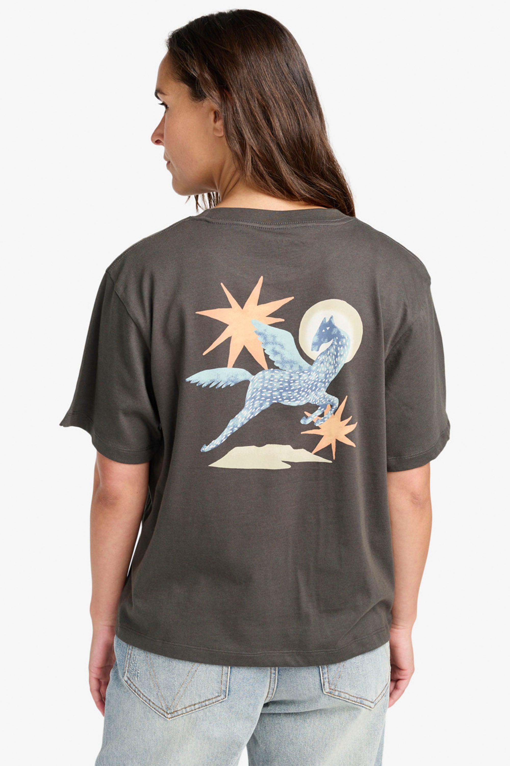 Happylifeshops RVCA women's graphic tee Pegasus