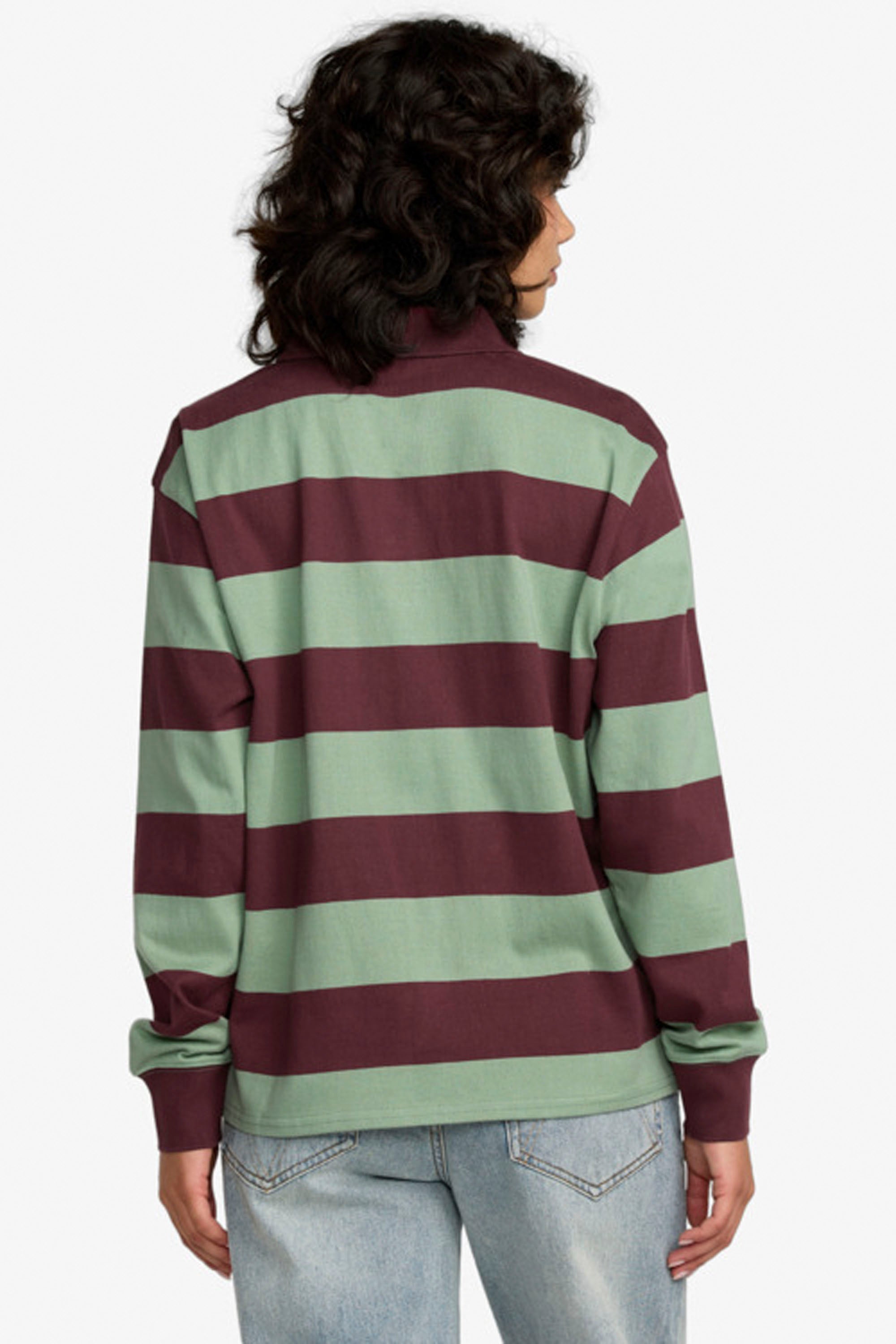 Happylifeshops RVCA women’s rugby long sleeve shirt