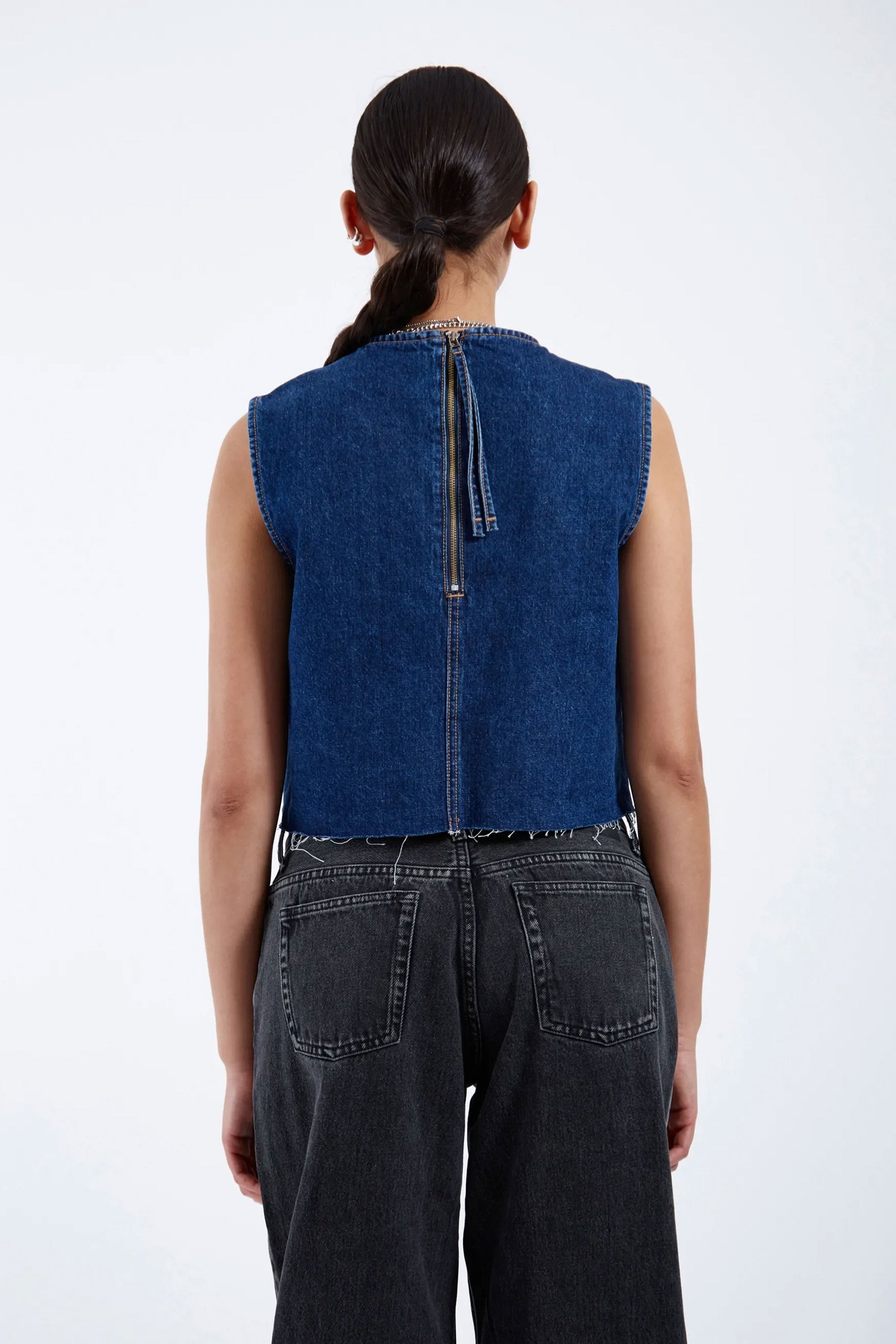 Happylifeshops Woman Top Dr Denim Erin Top Haze Dark Retro 2