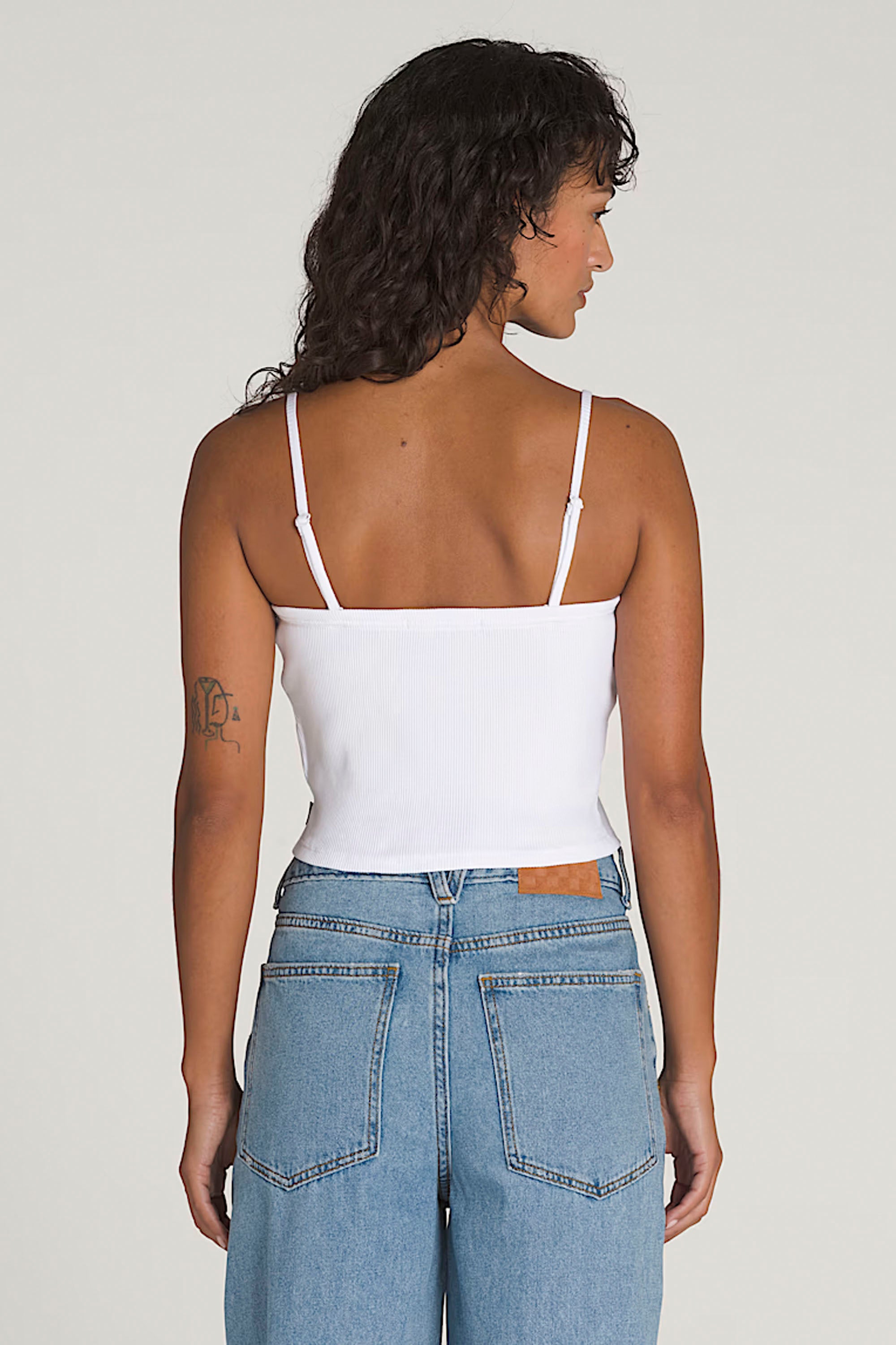 Happylifeshops Vans Drew Rib Tube Top in White