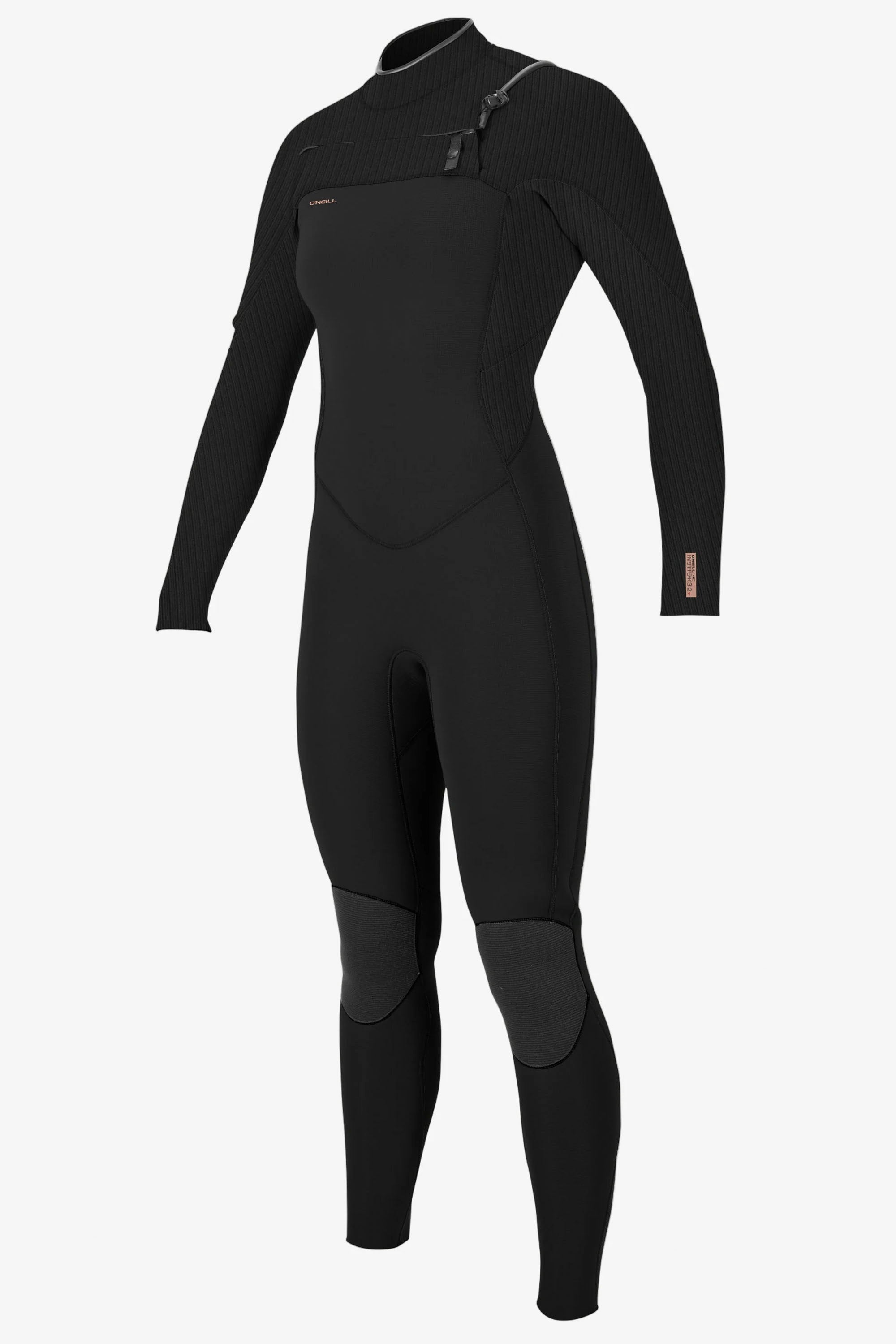 Happylifeshops O’Neill Women’s Hyperfreak 4/3 mm Chest Zip Full Wetsuit in Black/Black