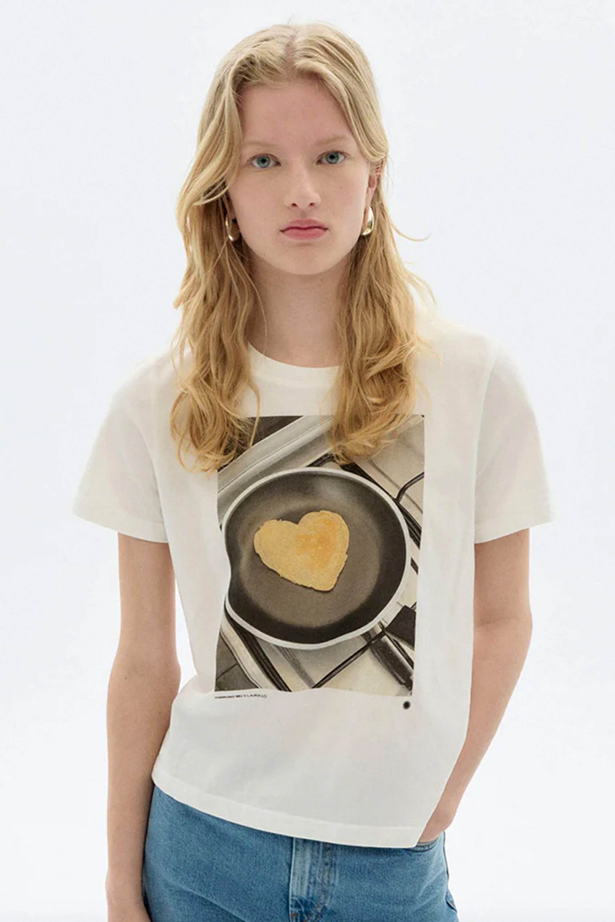 Happylifeshops Thinking Mu women’s graphic tee Pancake Ida
