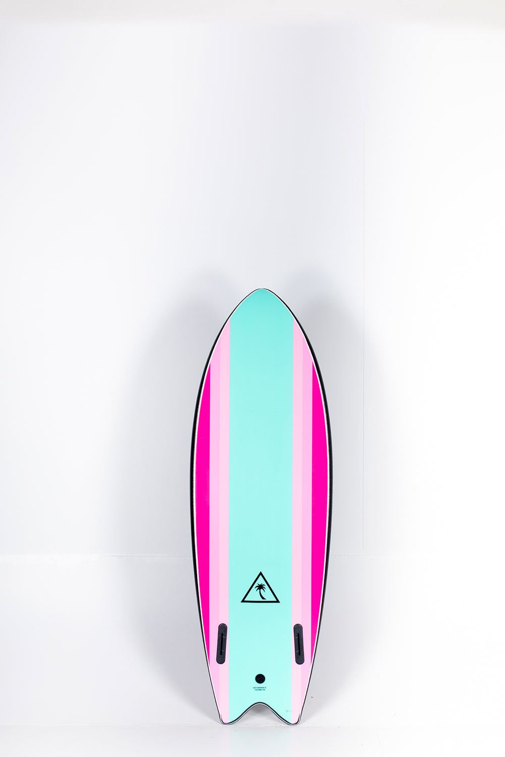 Happylifeshops - Catch Surf - RETRO FISH TWIN FIN Black Turquoise - 5’6” x 21.65” x 2.95” x 45l.