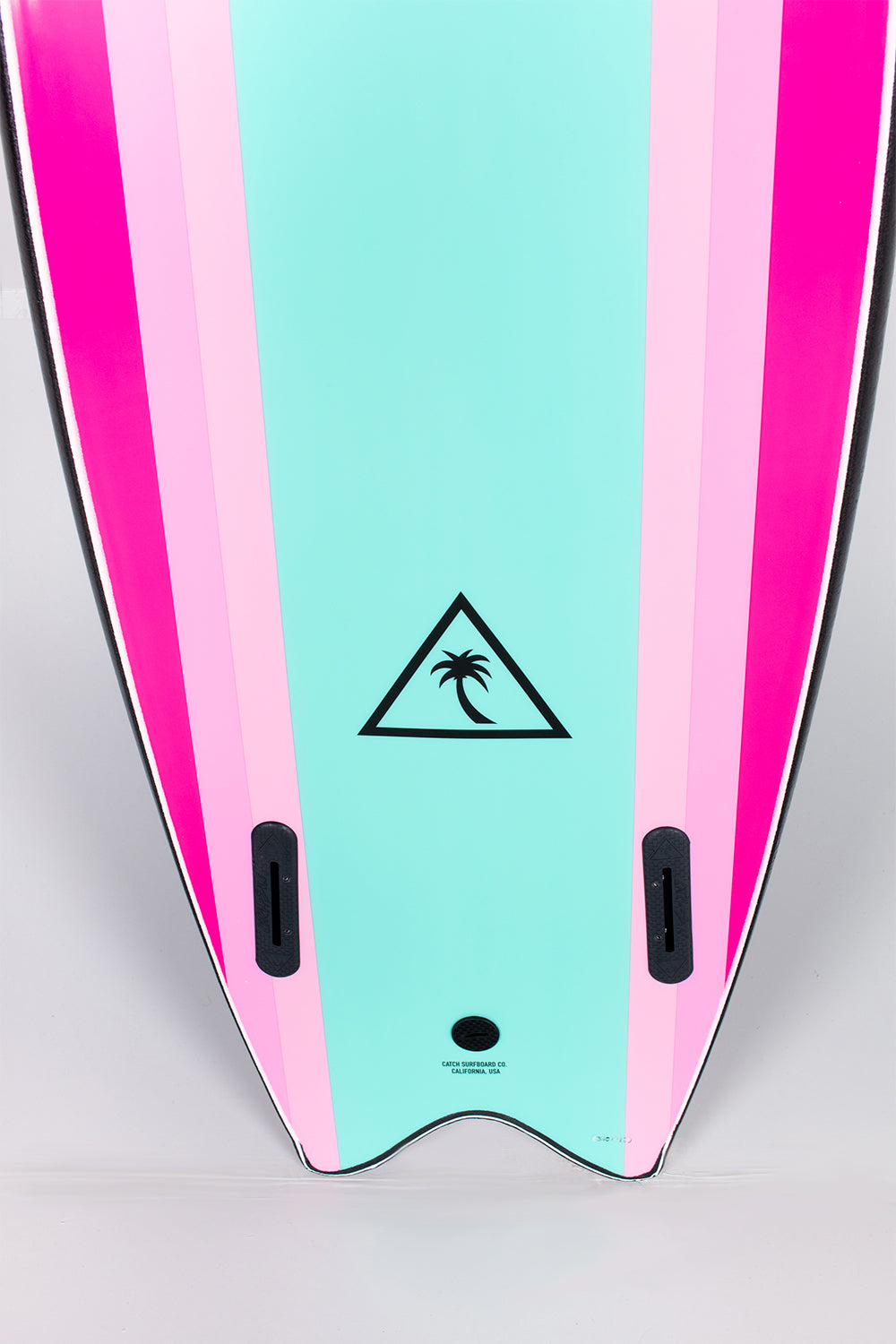 Happylifeshops - Catch Surf - RETRO FISH TWIN FIN Black Turquoise - 5’6” x 21.65” x 2.95” x 45l.