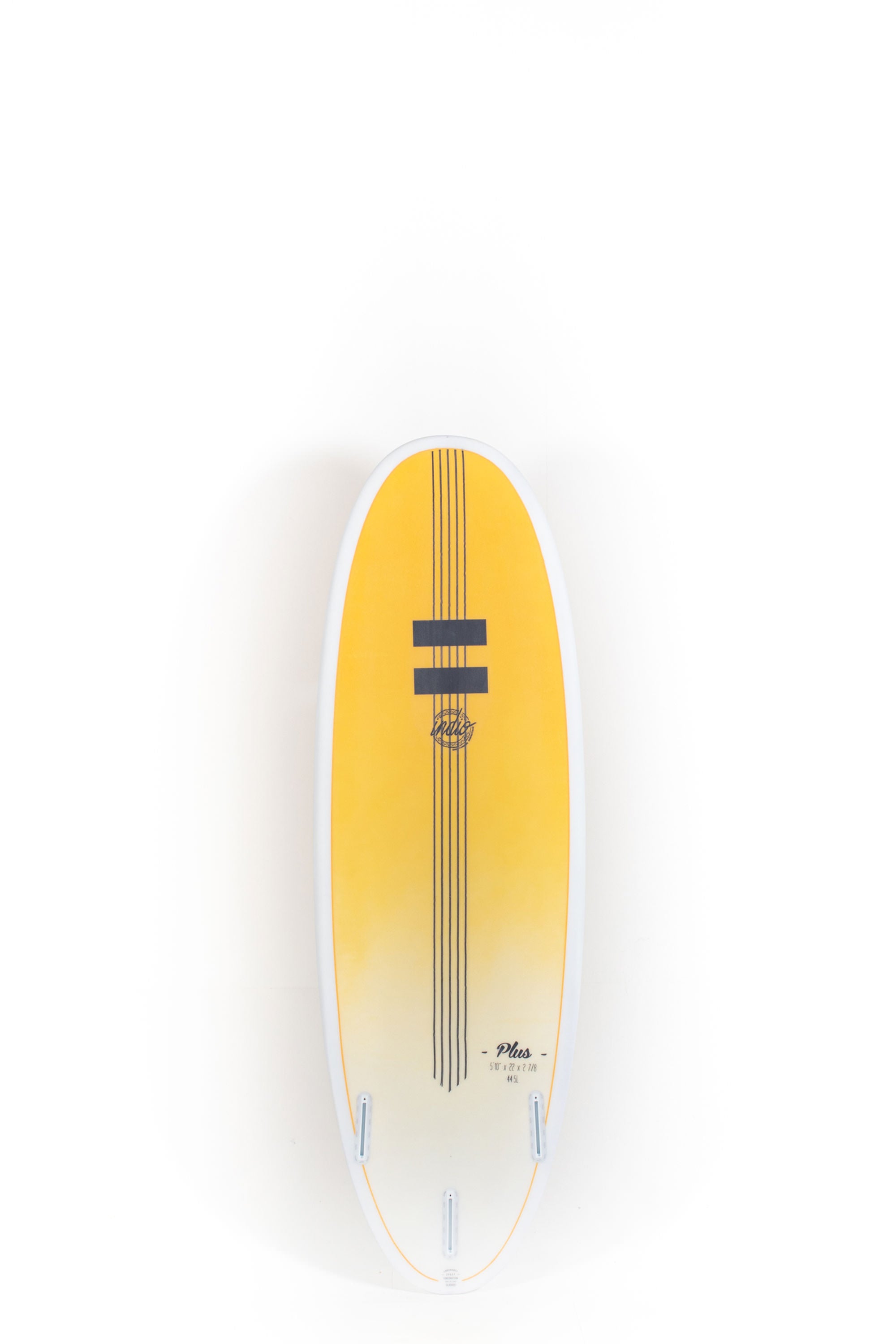 Happylifeshops - Indio Surfboards - PLUS Banana Carbon - 5'10" x 21 7/8 x2 7/8 x 42,90L